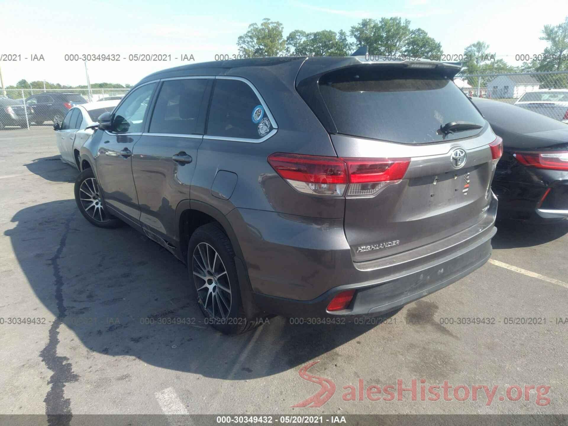 5TDJZRFH1HS421617 2017 TOYOTA HIGHLANDER