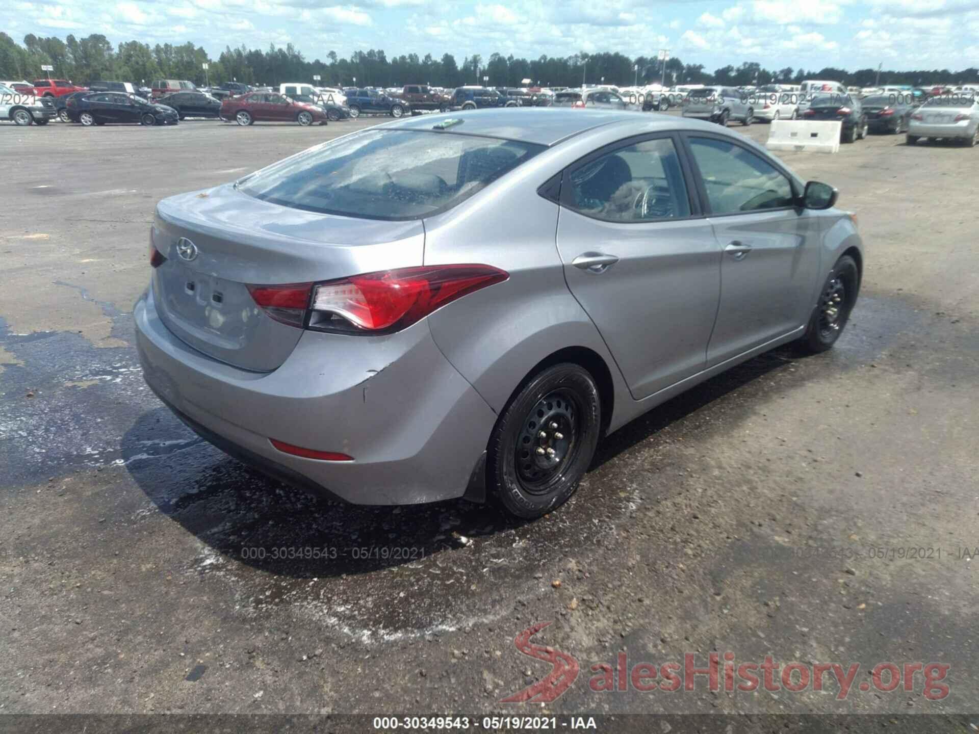 5NPDH4AE0GH770059 2016 HYUNDAI ELANTRA