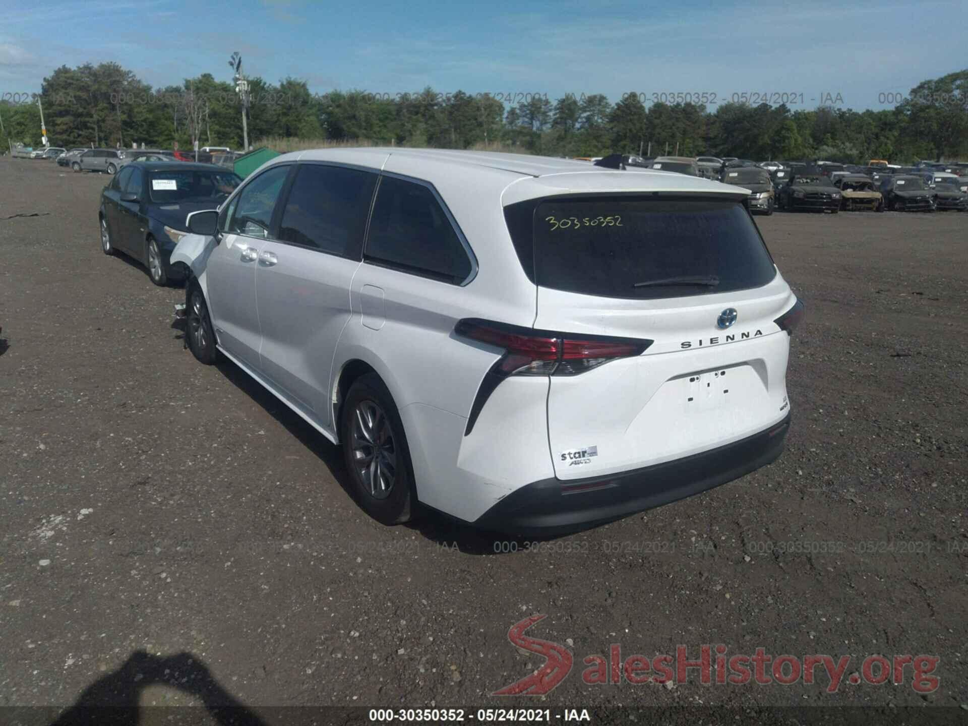 5TDKSKFC7MS013685 2021 TOYOTA SIENNA