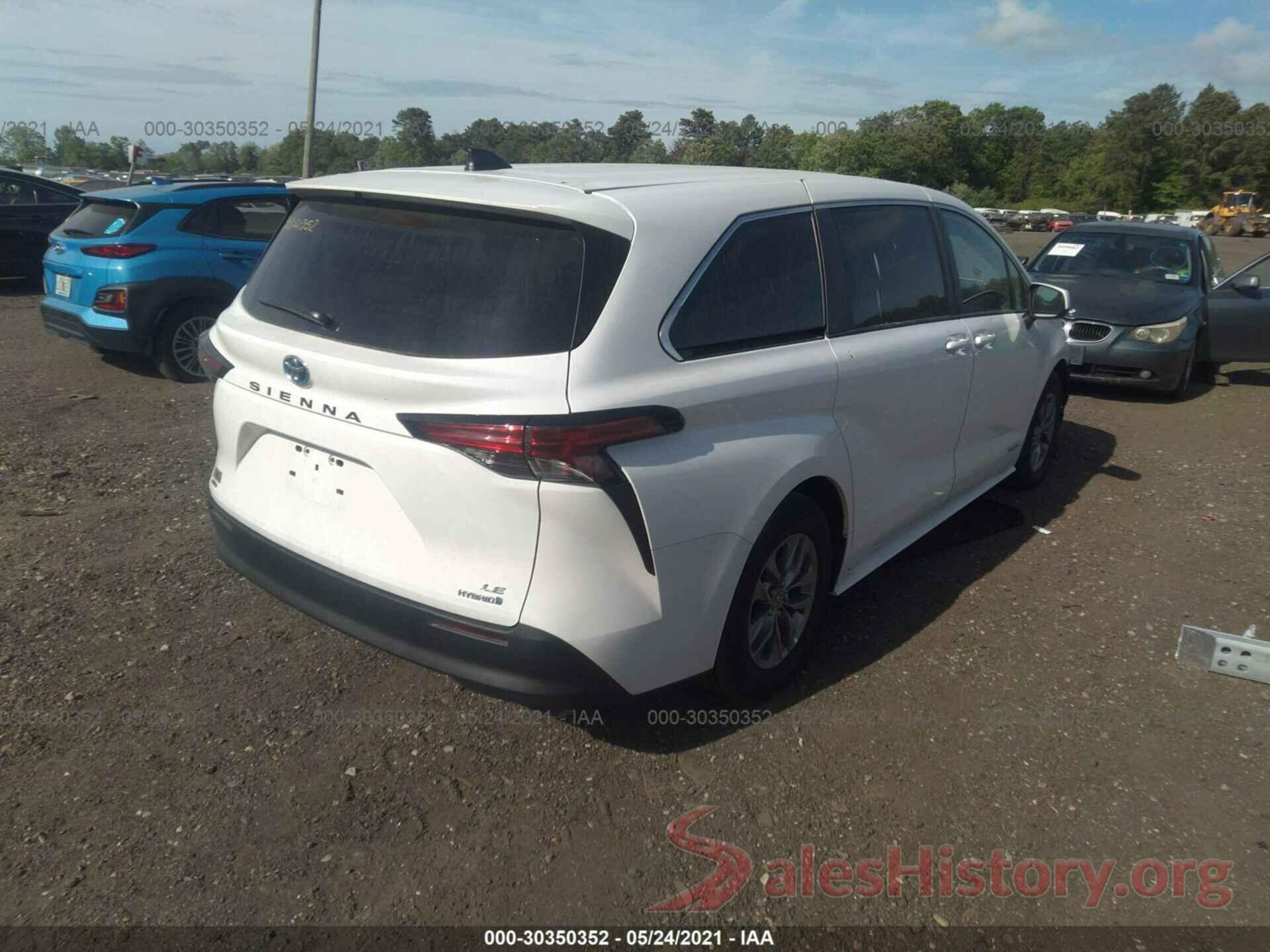 5TDKSKFC7MS013685 2021 TOYOTA SIENNA