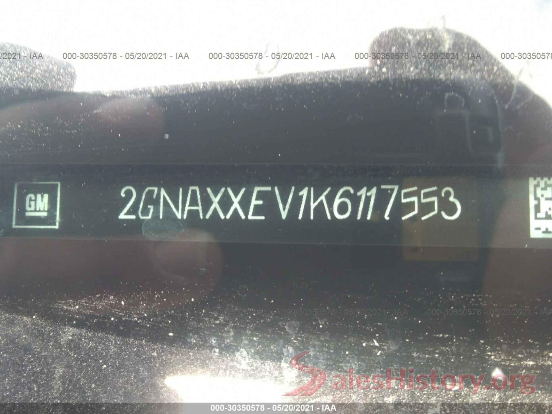 2GNAXXEV1K6117553 2019 CHEVROLET EQUINOX