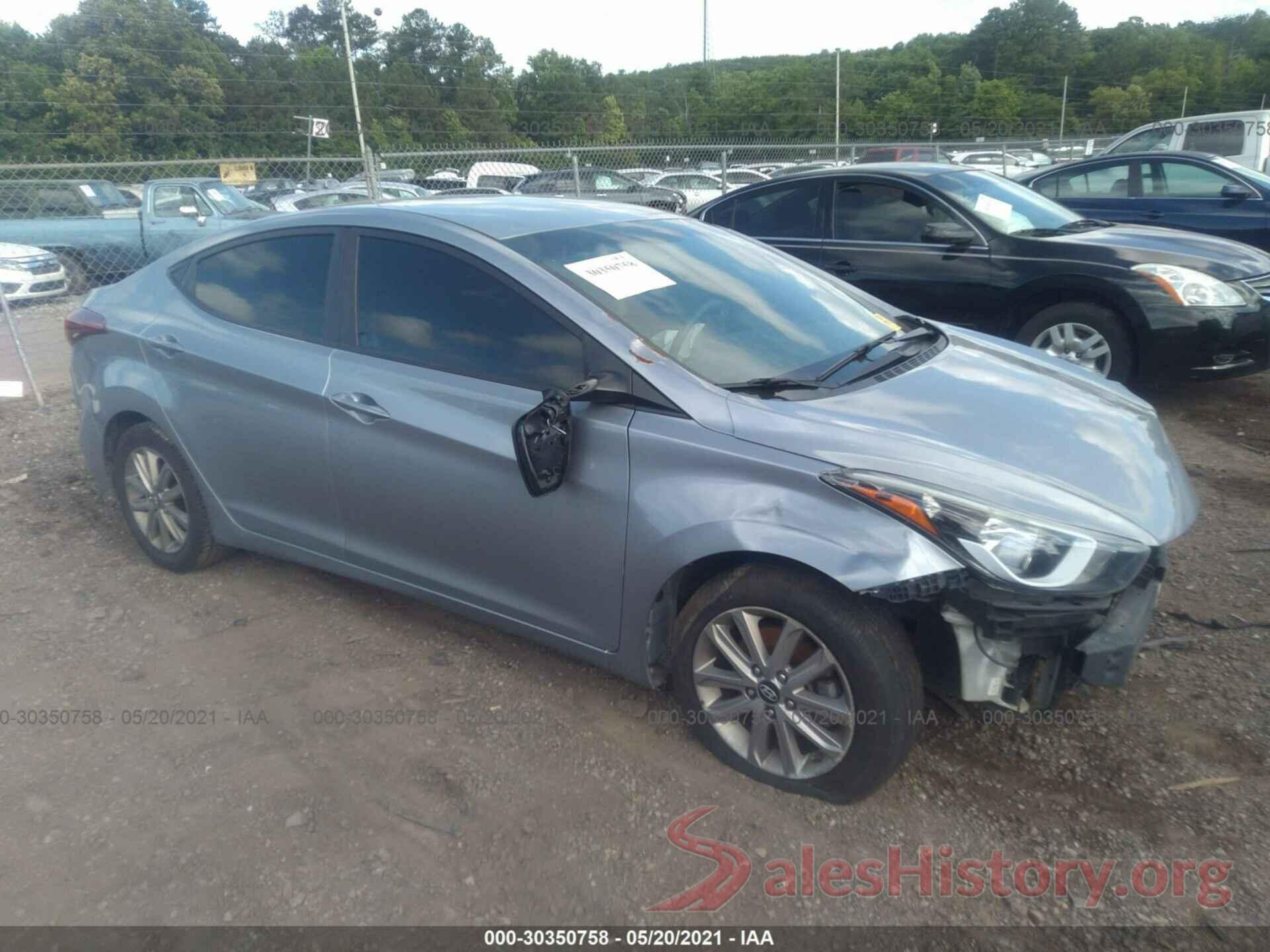 5NPDH4AE1GH744411 2016 HYUNDAI ELANTRA