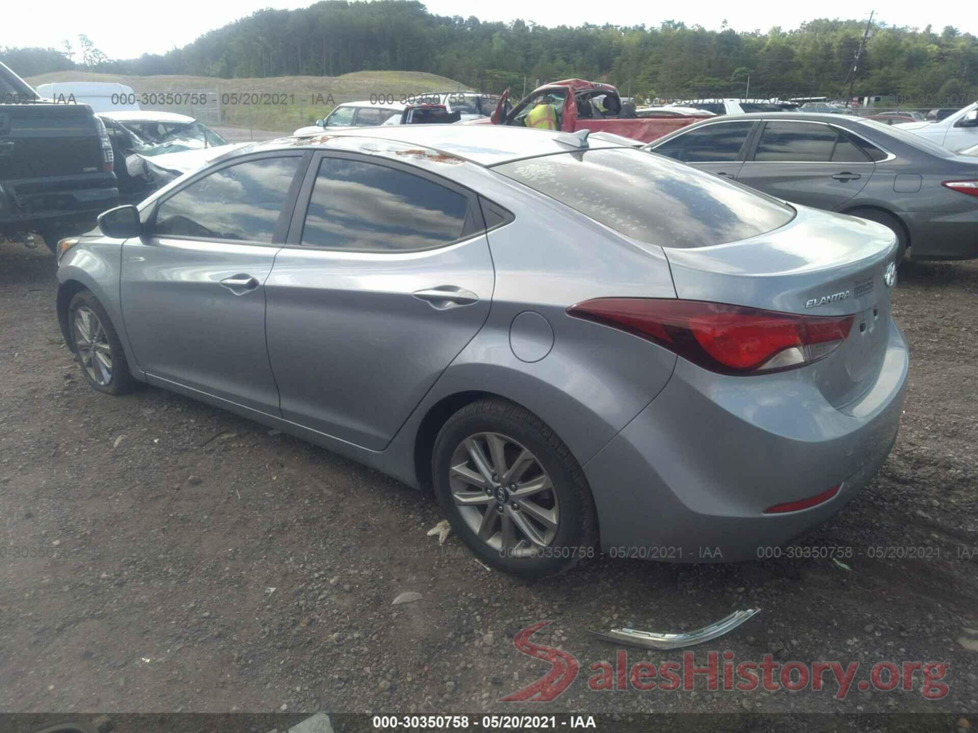 5NPDH4AE1GH744411 2016 HYUNDAI ELANTRA