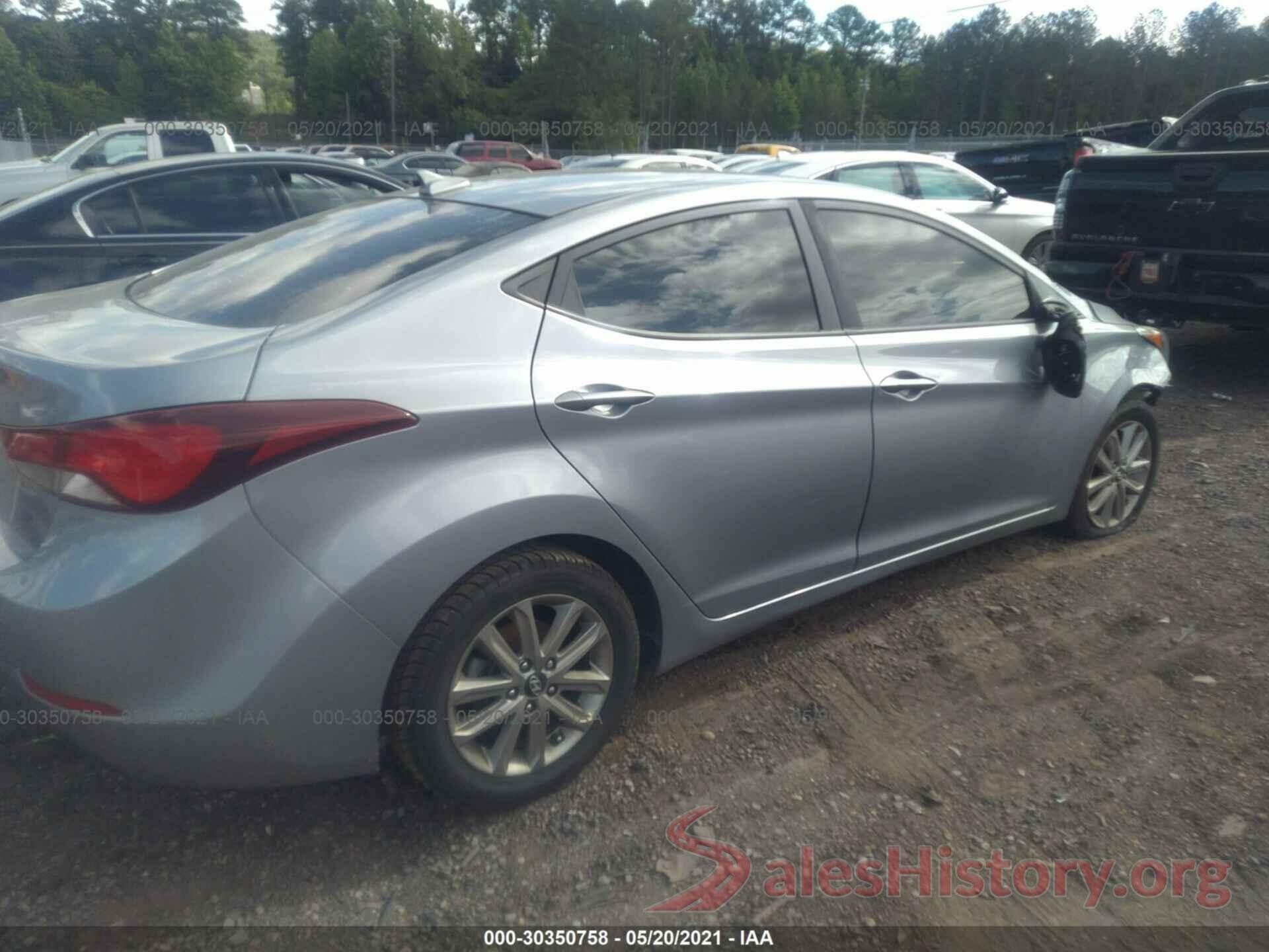 5NPDH4AE1GH744411 2016 HYUNDAI ELANTRA