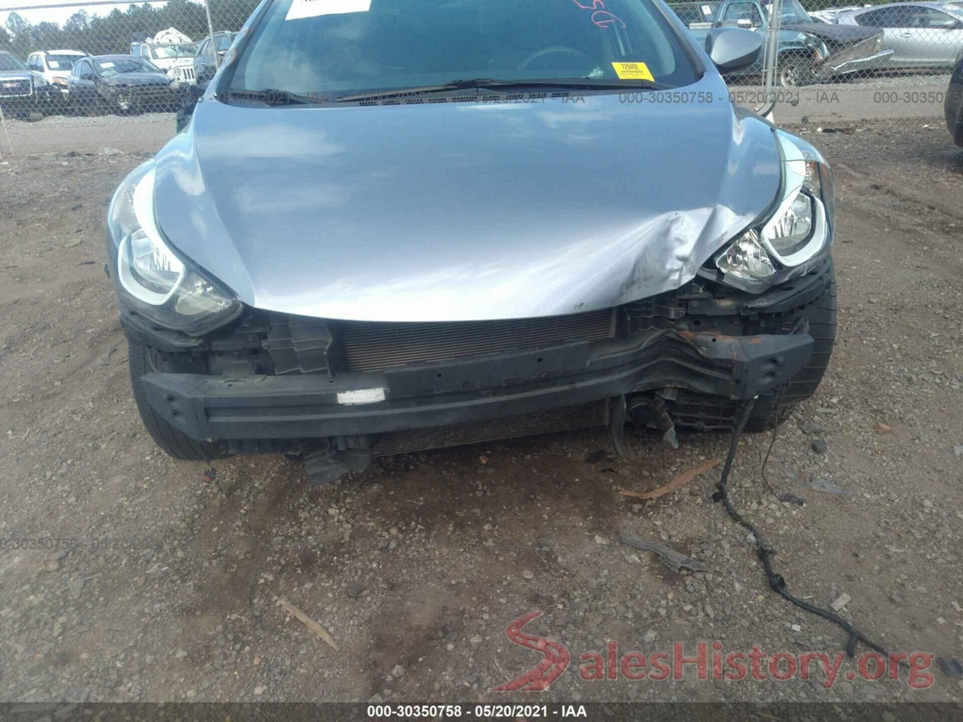 5NPDH4AE1GH744411 2016 HYUNDAI ELANTRA