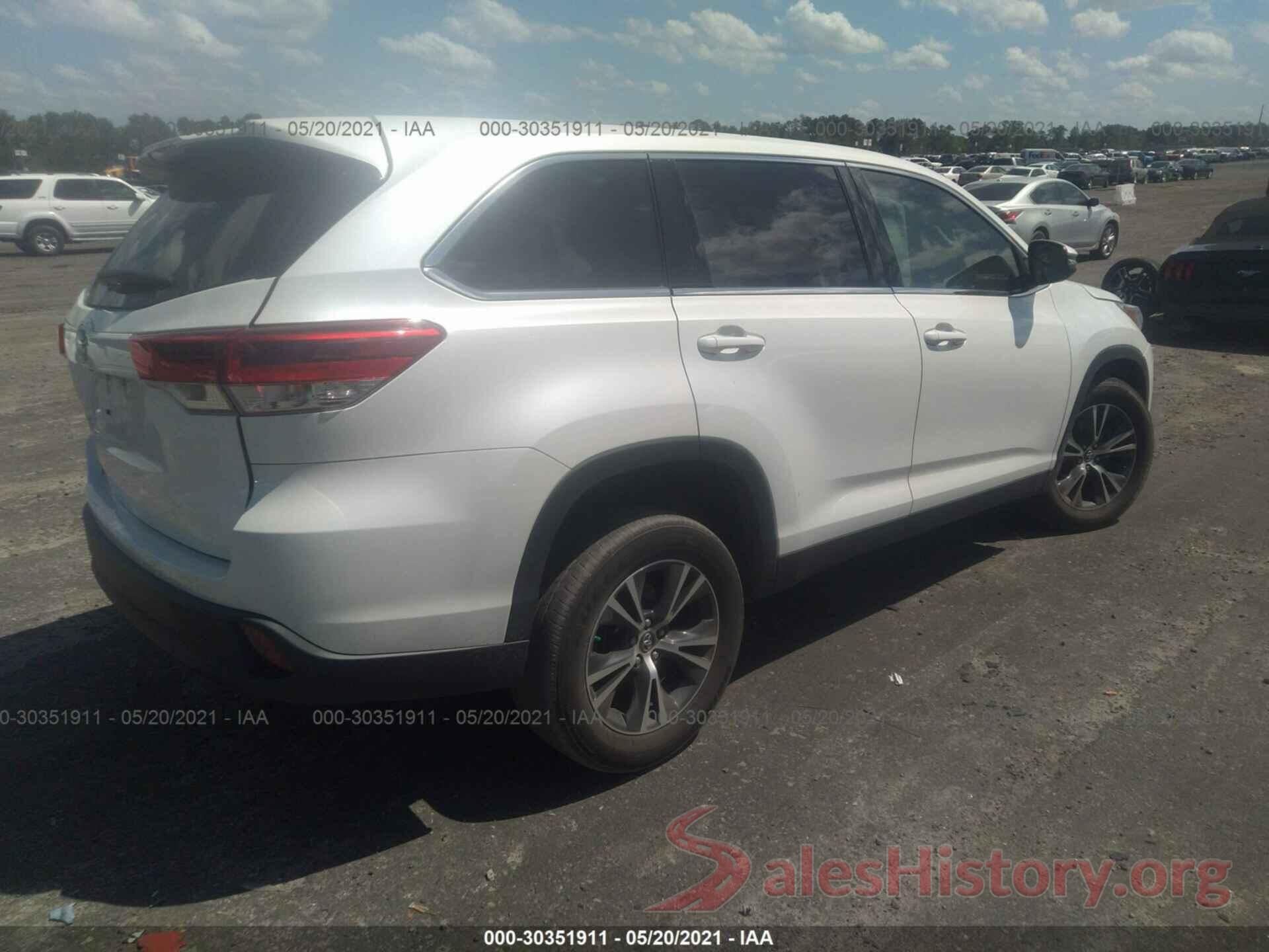 5TDZZRFH9KS339581 2019 TOYOTA HIGHLANDER