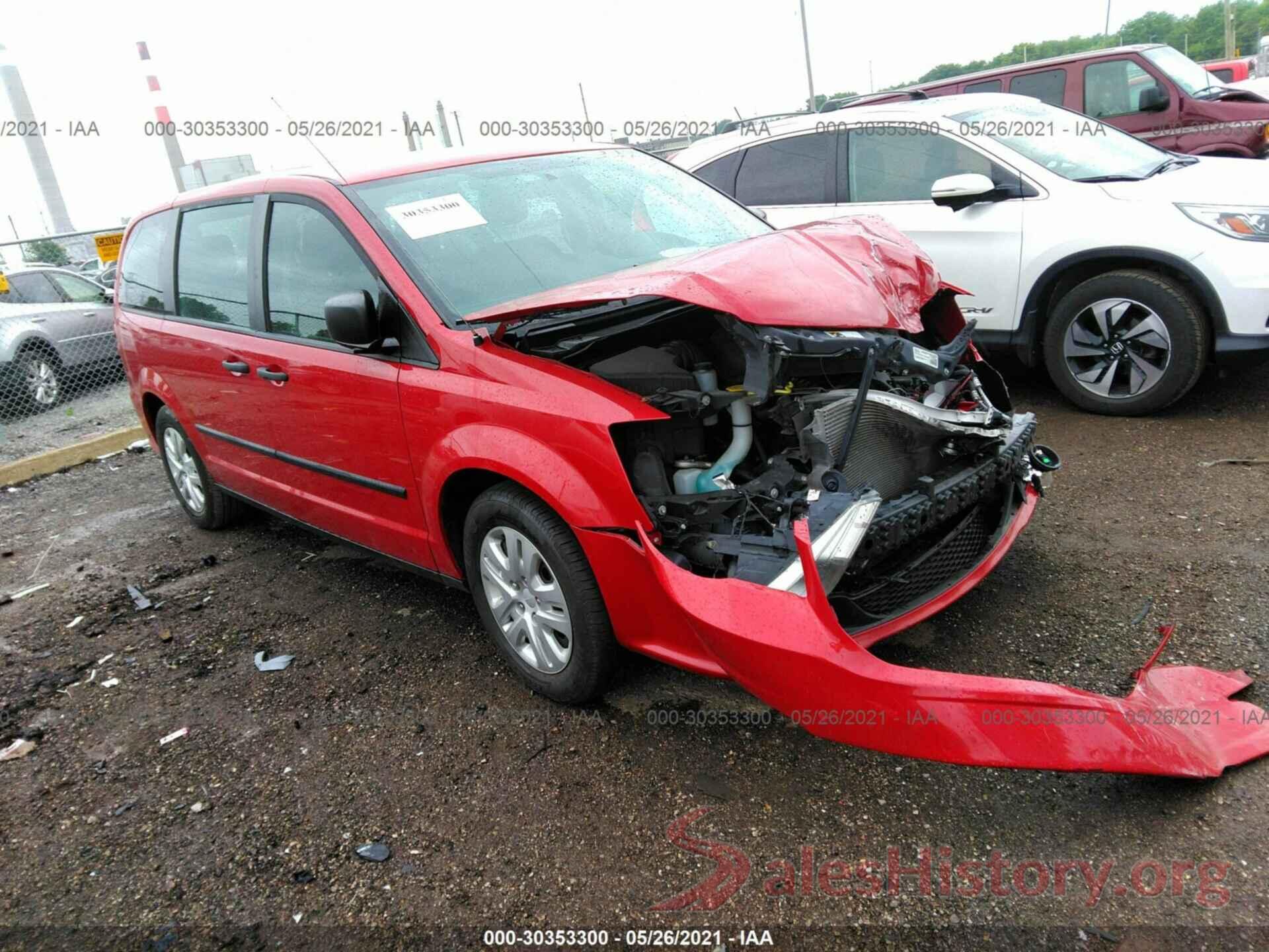 2C4RDGBG8GR256014 2016 DODGE GRAND CARAVAN