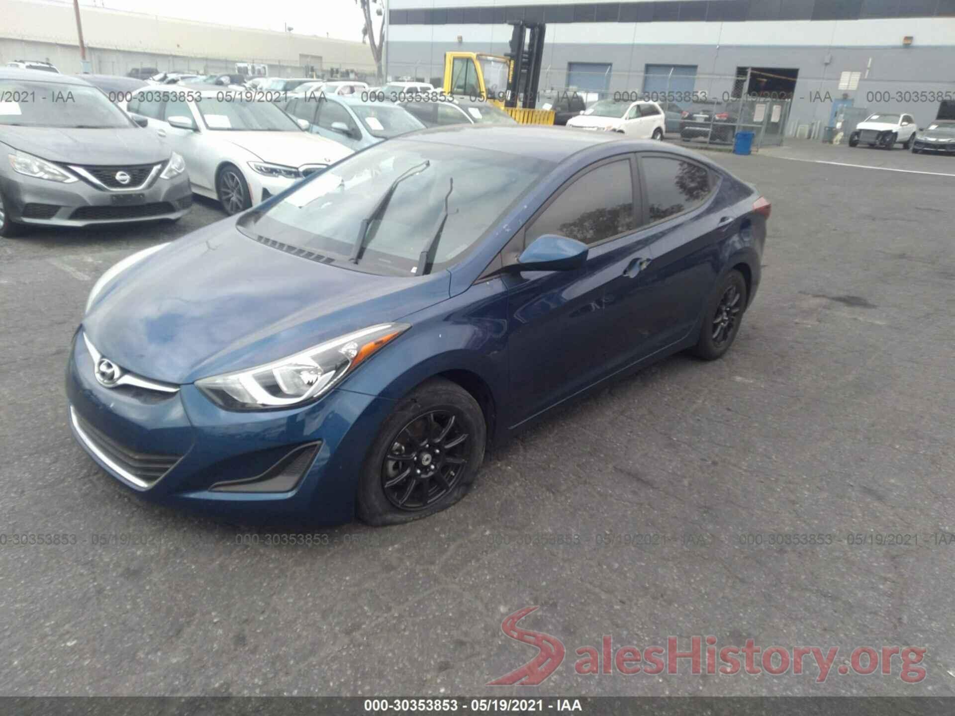 5NPDH4AE6GH770938 2016 HYUNDAI ELANTRA