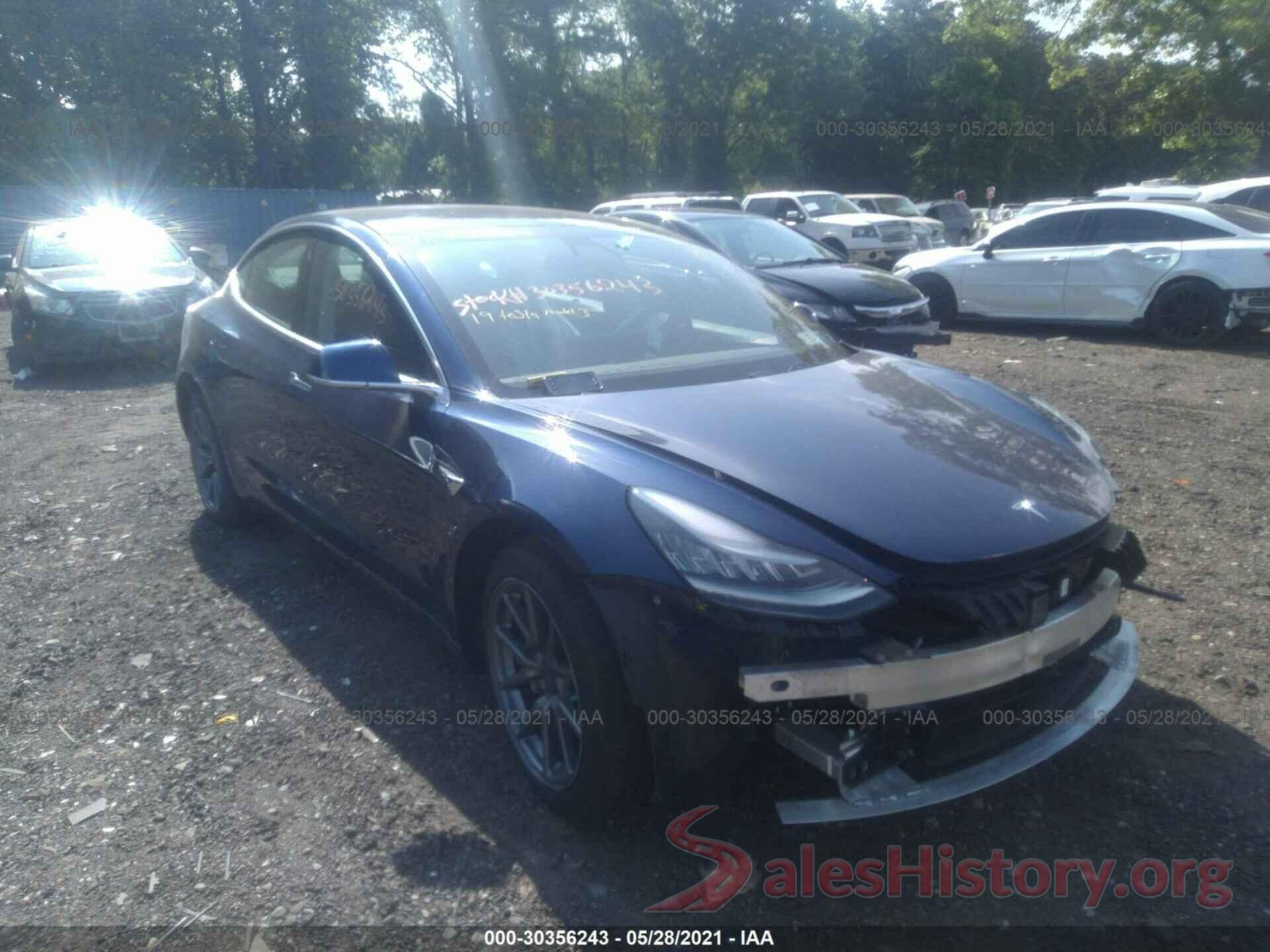 5YJ3E1EB7KF361499 2019 TESLA MODEL 3