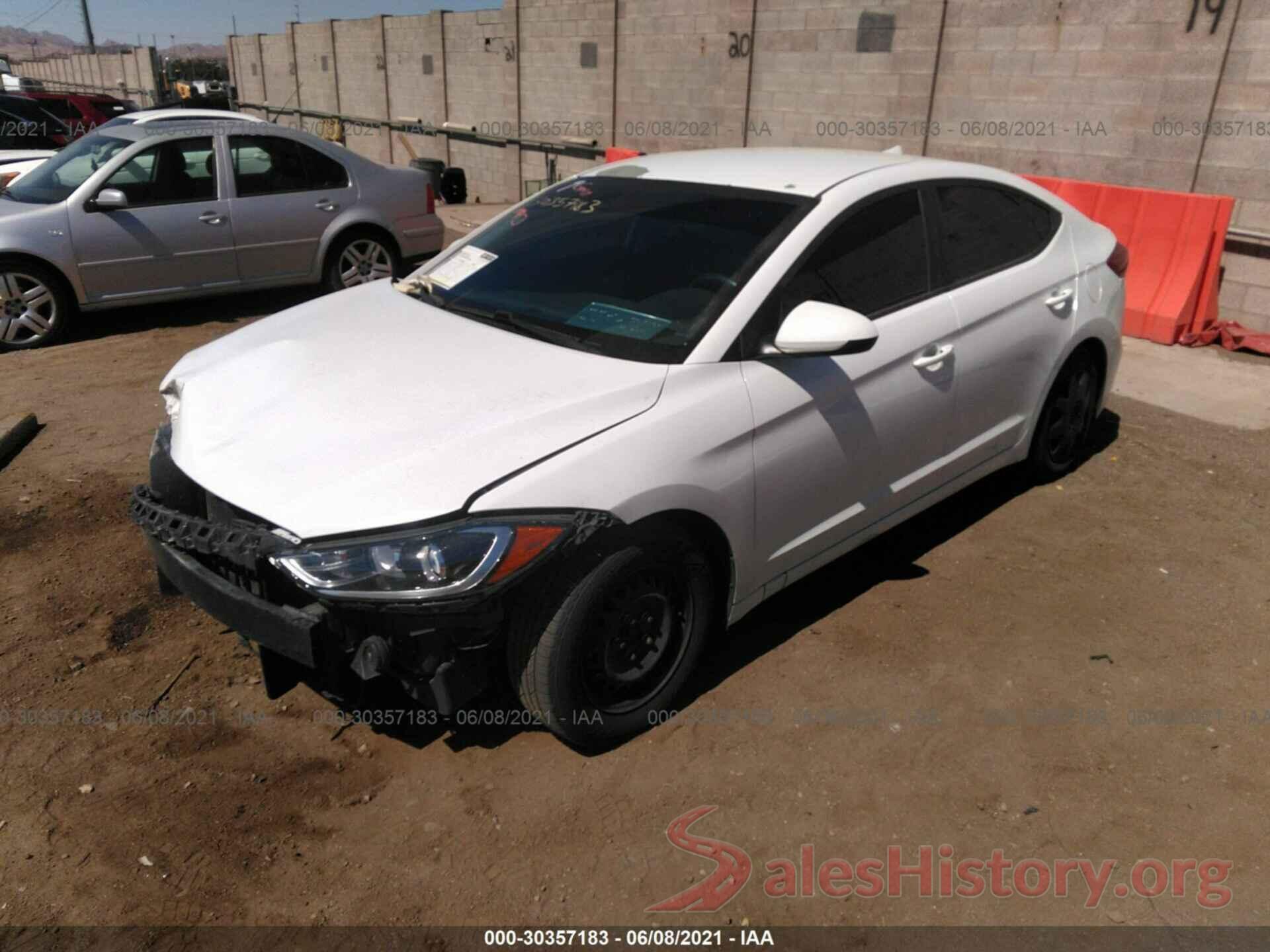 5NPD74LF4HH162250 2017 HYUNDAI ELANTRA