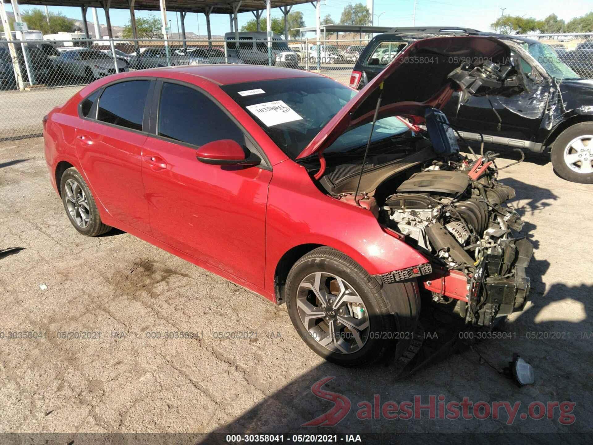 3KPF24ADXLE173338 2020 KIA FORTE