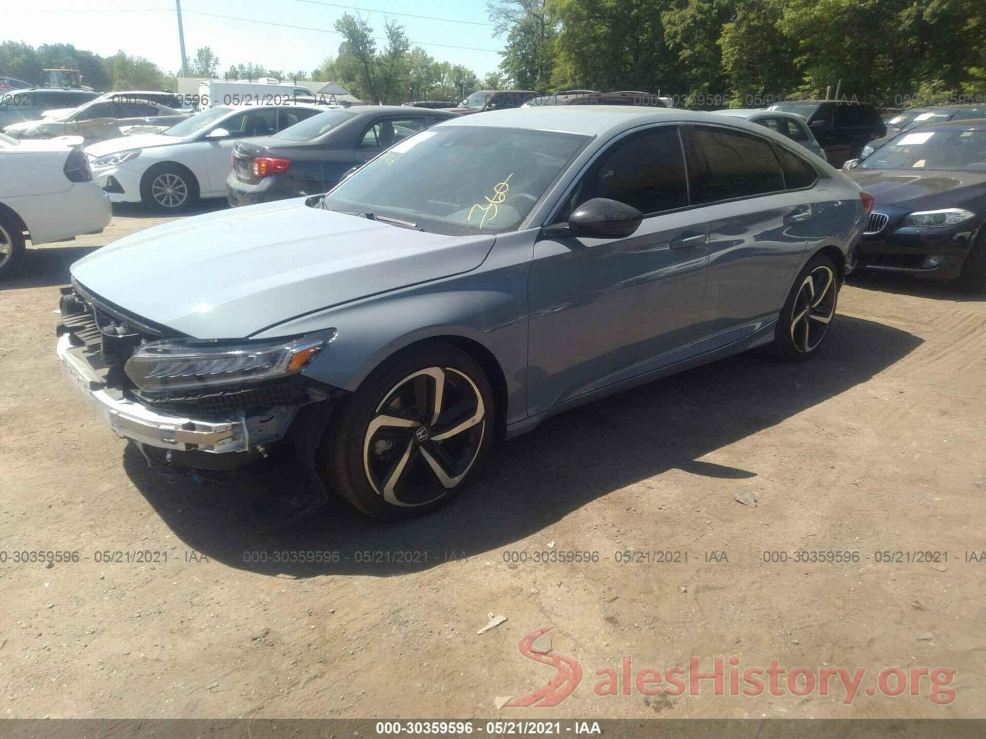 1HGCV1F35MA058595 2021 HONDA ACCORD SEDAN