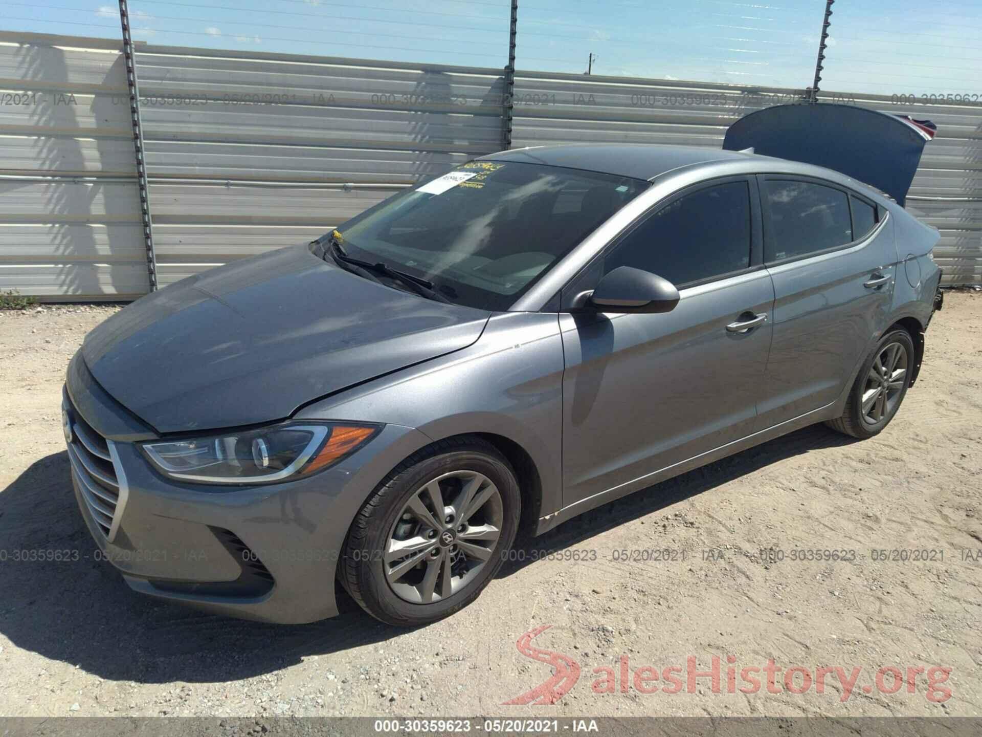 5NPD84LF4JH293018 2018 HYUNDAI ELANTRA