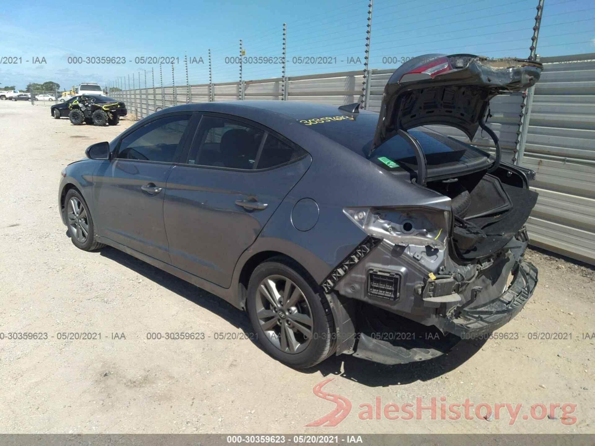 5NPD84LF4JH293018 2018 HYUNDAI ELANTRA