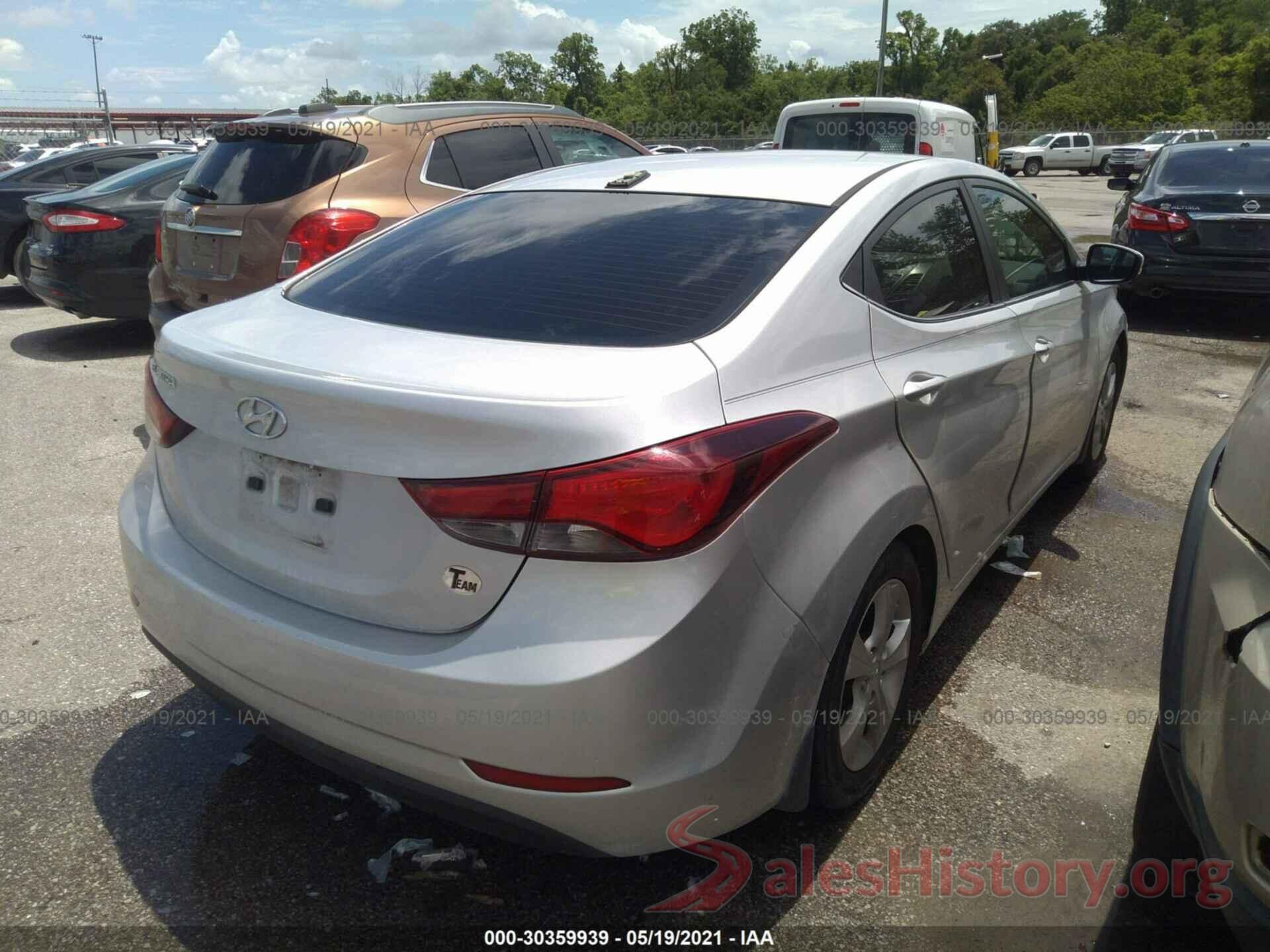 5NPDH4AEXGH690977 2016 HYUNDAI ELANTRA