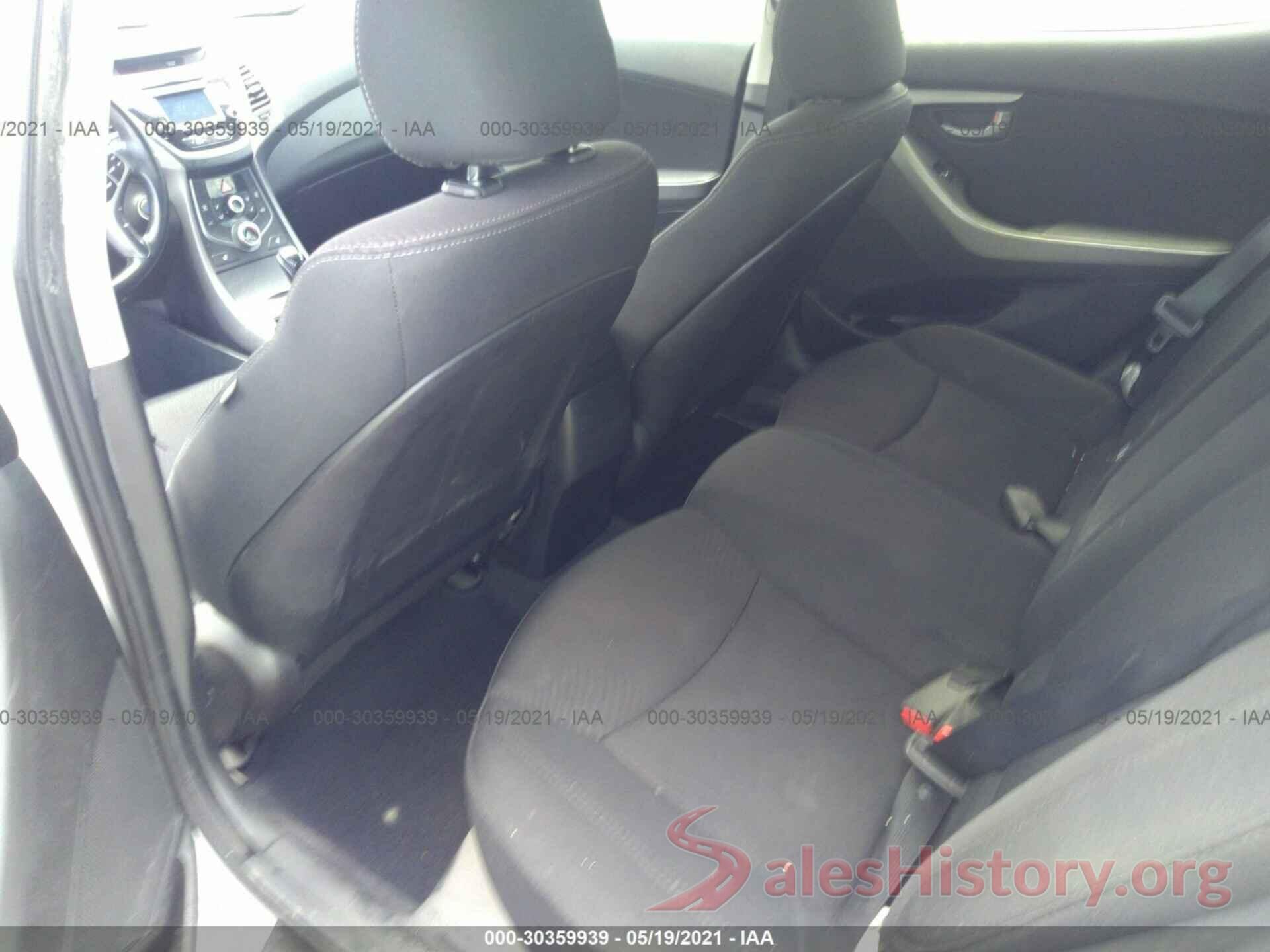 5NPDH4AEXGH690977 2016 HYUNDAI ELANTRA