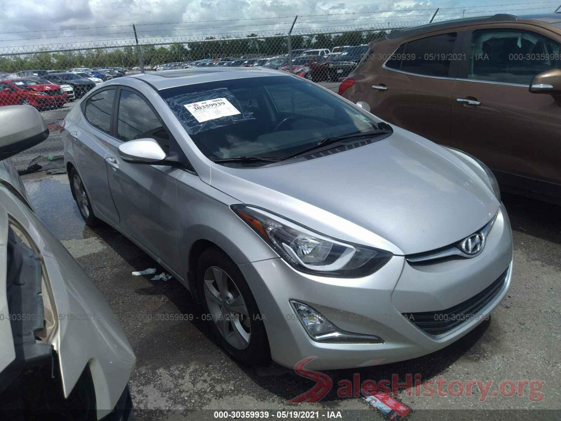 5NPDH4AEXGH690977 2016 HYUNDAI ELANTRA