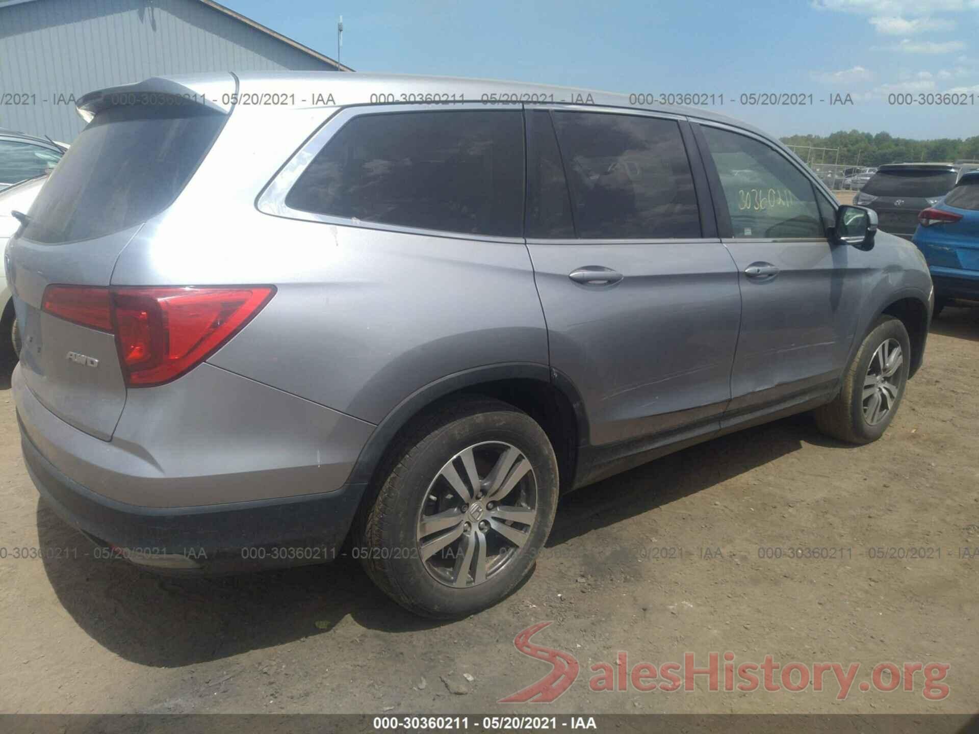 5FNYF6H50GB069349 2016 HONDA PILOT