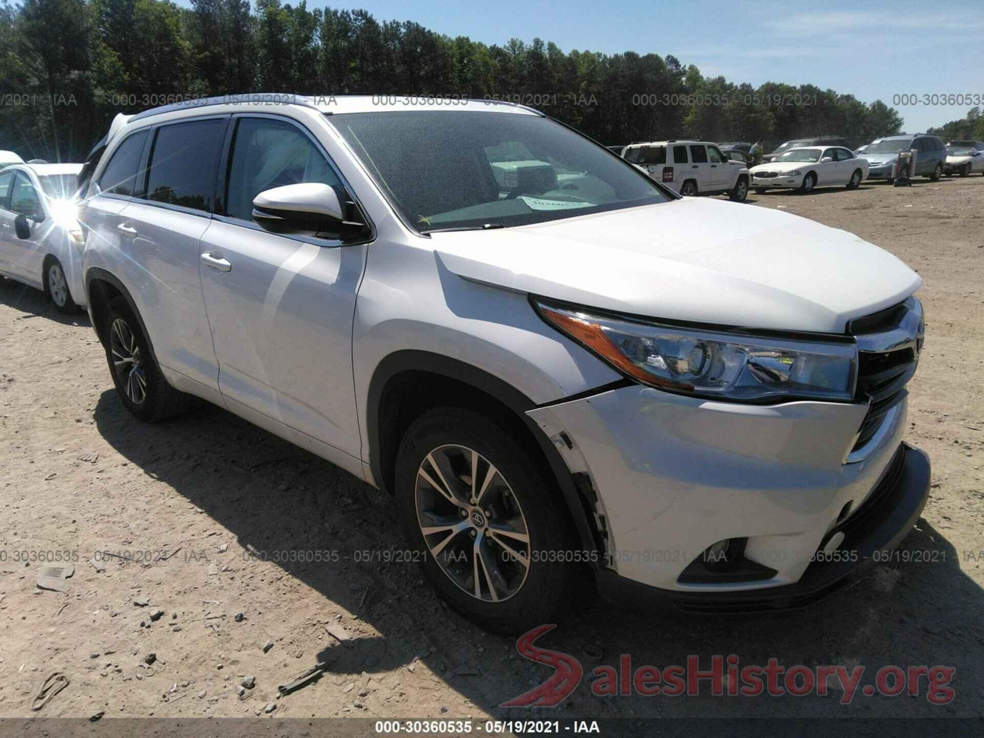 5TDKKRFH2GS147125 2016 TOYOTA HIGHLANDER