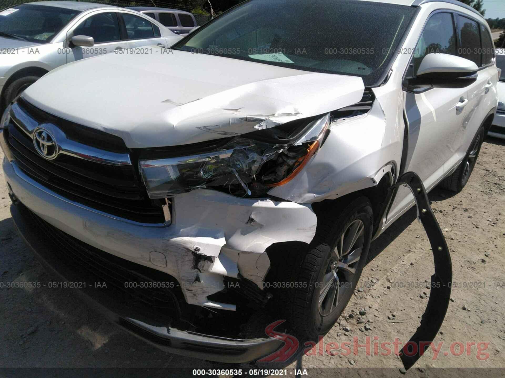 5TDKKRFH2GS147125 2016 TOYOTA HIGHLANDER