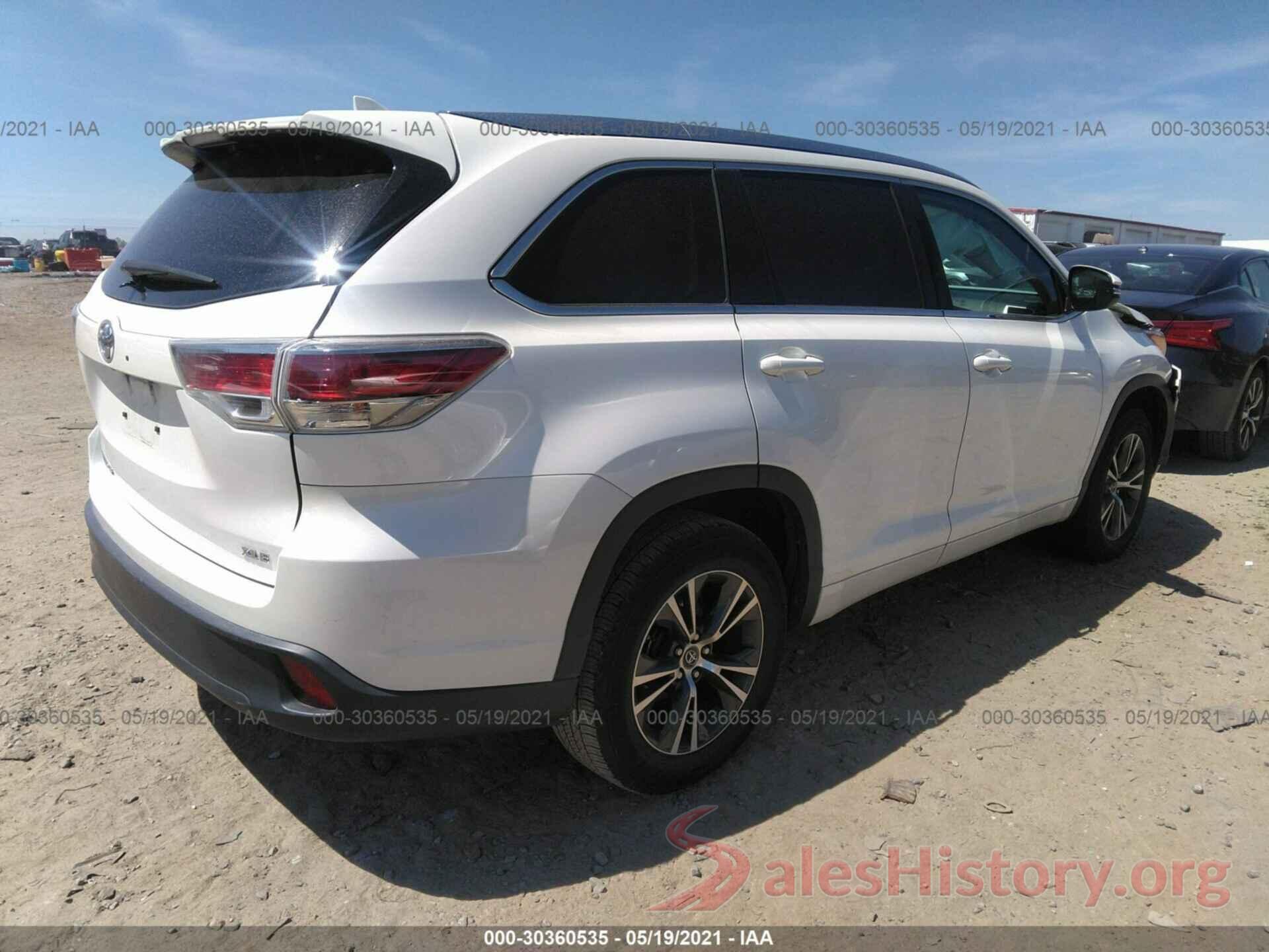 5TDKKRFH2GS147125 2016 TOYOTA HIGHLANDER