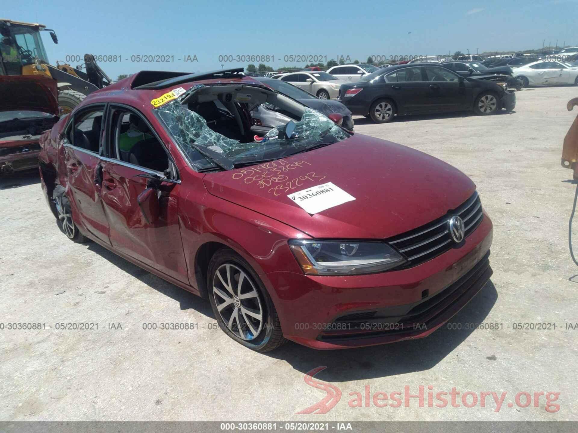 3VWDB7AJ2HM232293 2017 VOLKSWAGEN JETTA