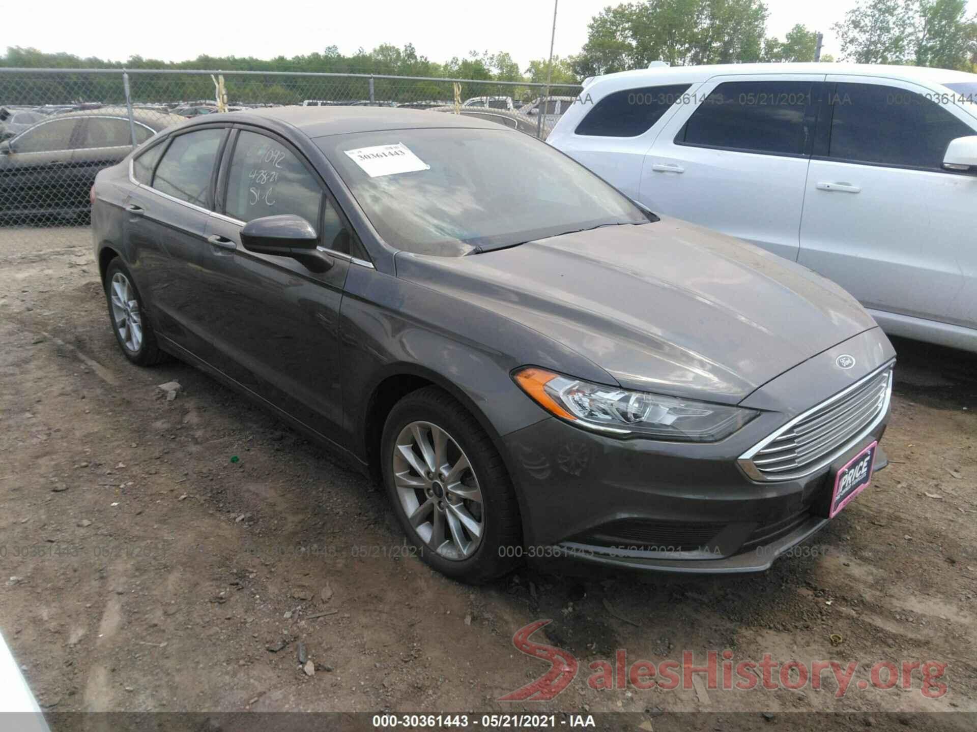 3FA6P0HD2HR240956 2017 FORD FUSION