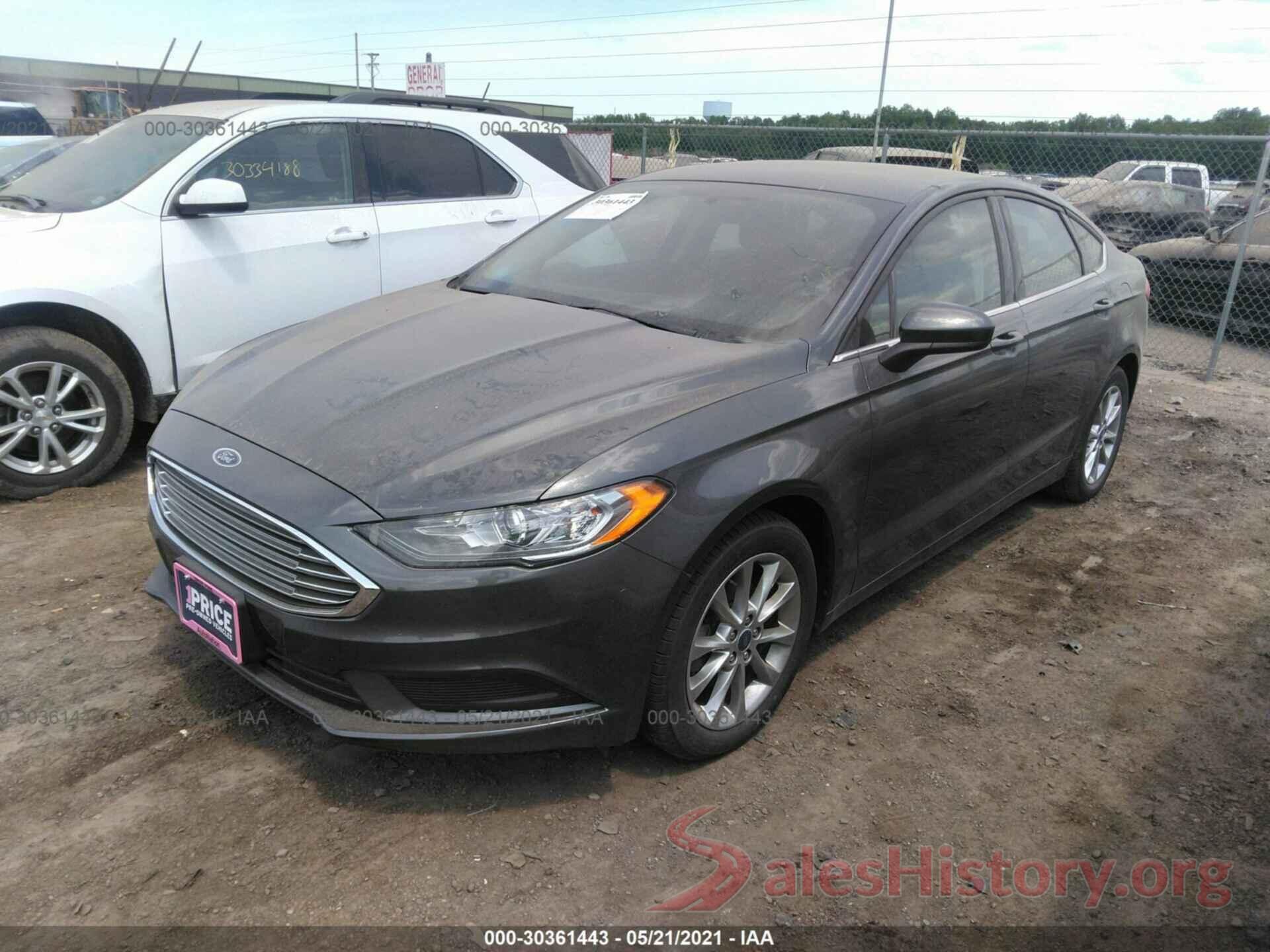 3FA6P0HD2HR240956 2017 FORD FUSION