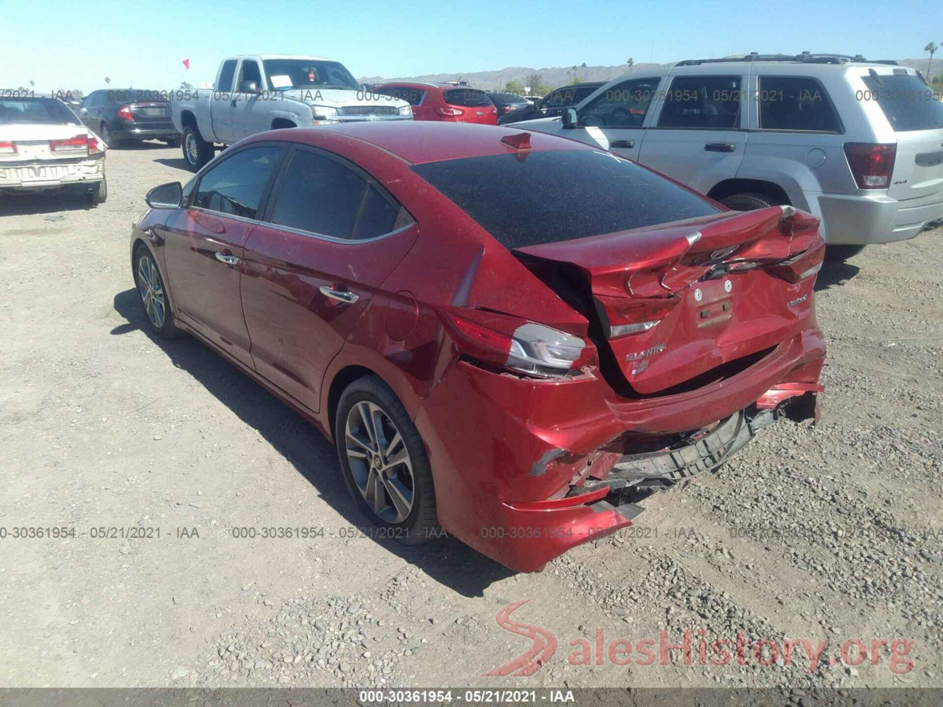 KMHD84LF9HU193847 2017 HYUNDAI ELANTRA