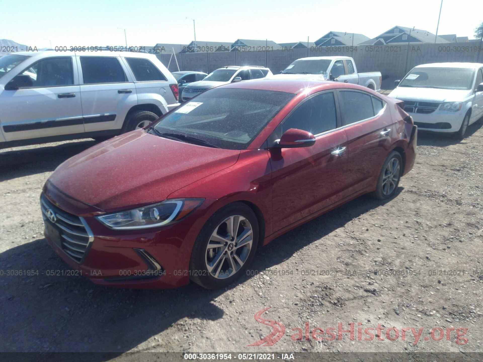 KMHD84LF9HU193847 2017 HYUNDAI ELANTRA