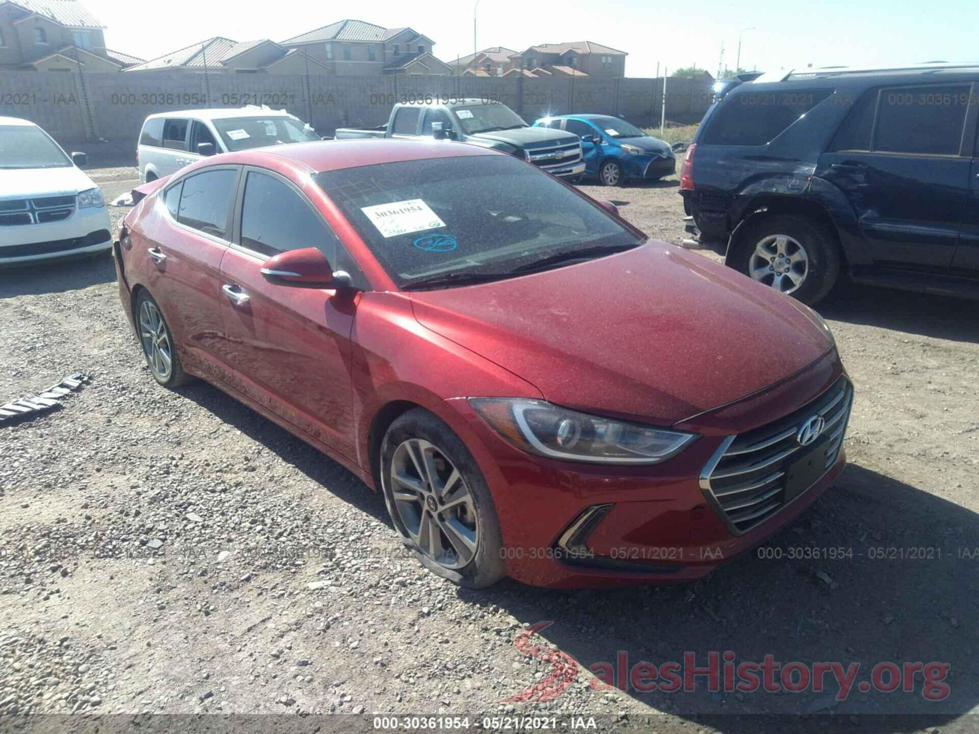 KMHD84LF9HU193847 2017 HYUNDAI ELANTRA