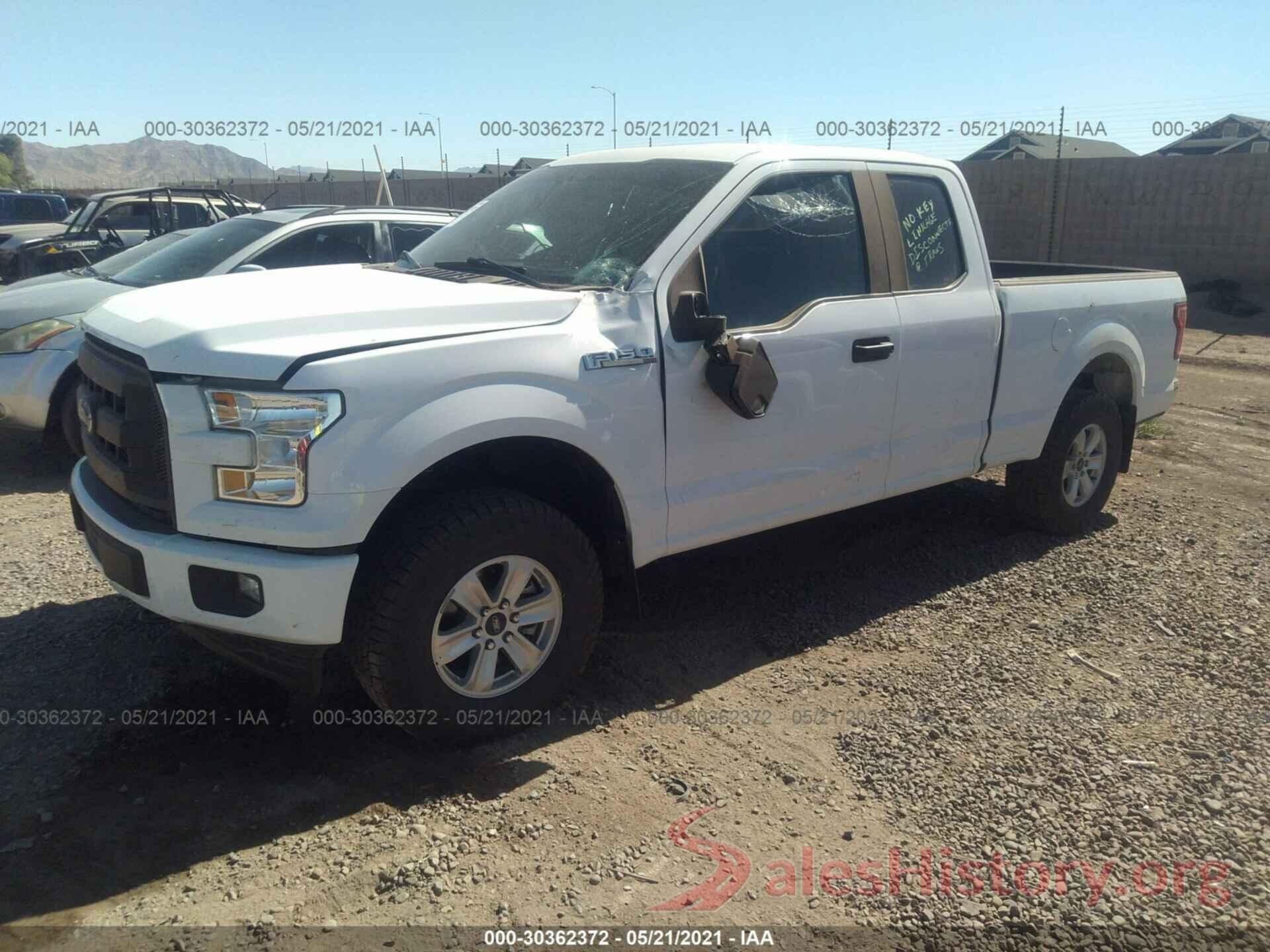 1FTFX1EF2HKD25709 2017 FORD F-150