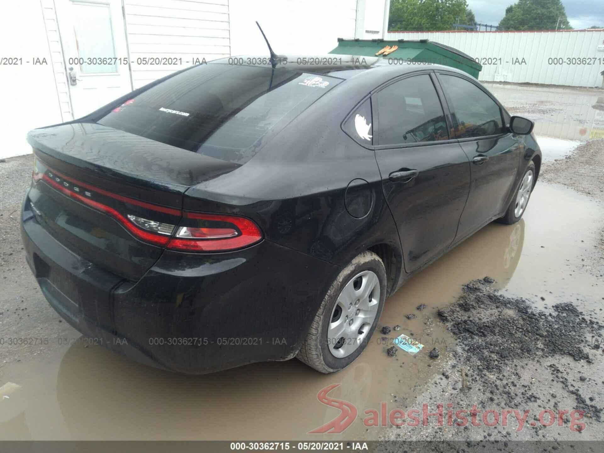 1C3CDFAA2GD749885 2016 DODGE DART