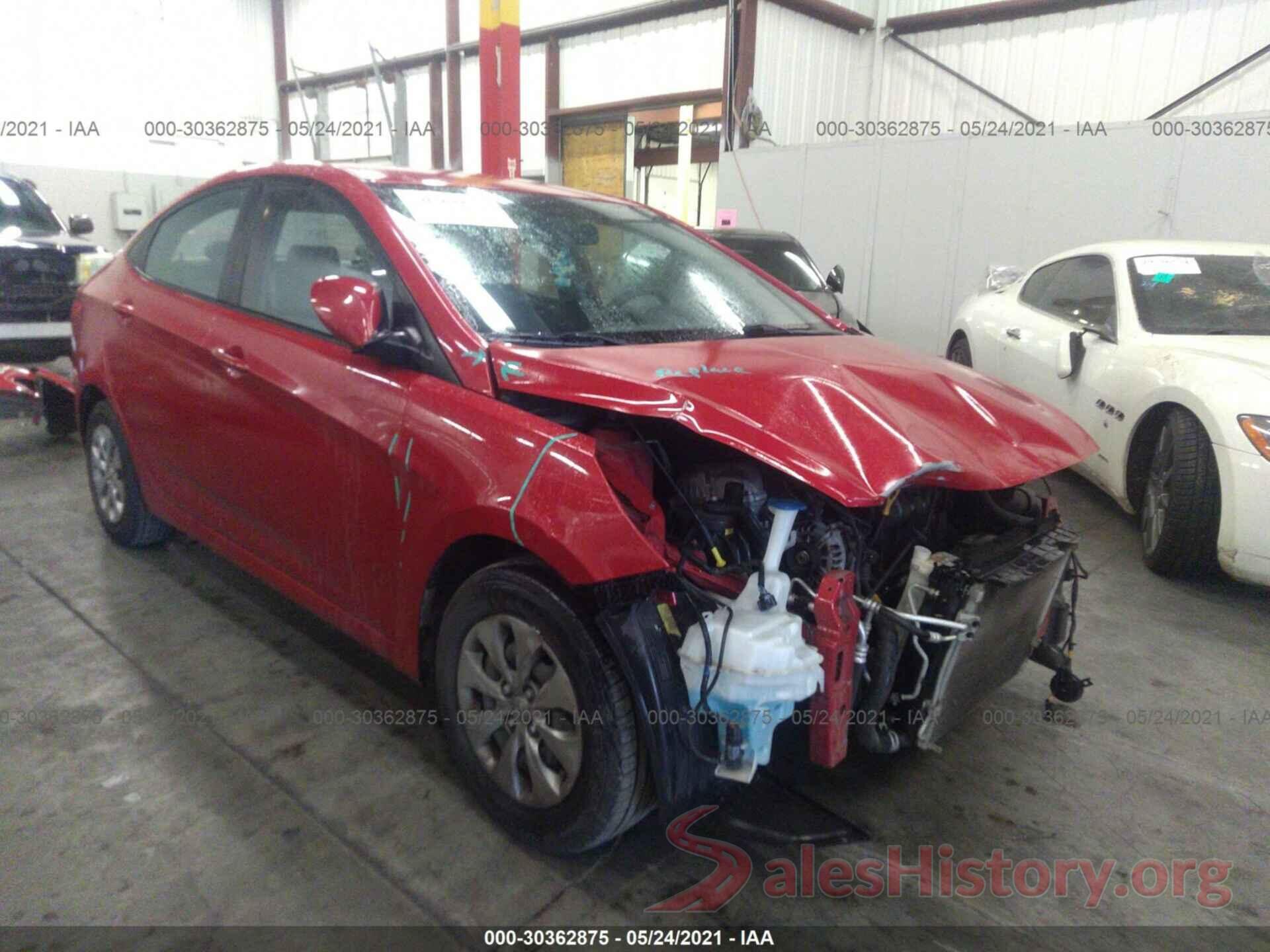 KMHCT4AEXGU001743 2016 HYUNDAI ACCENT