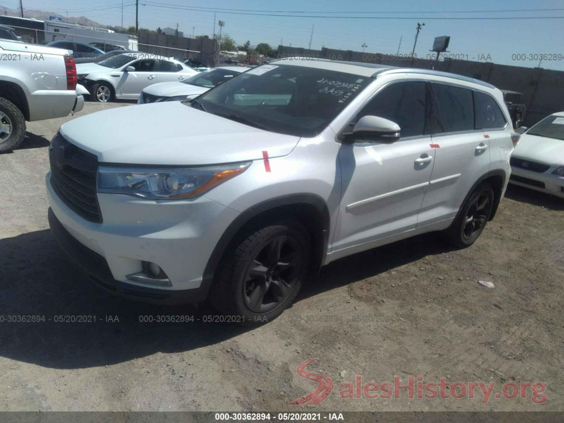 5TDDKRFH5GS294192 2016 TOYOTA HIGHLANDER