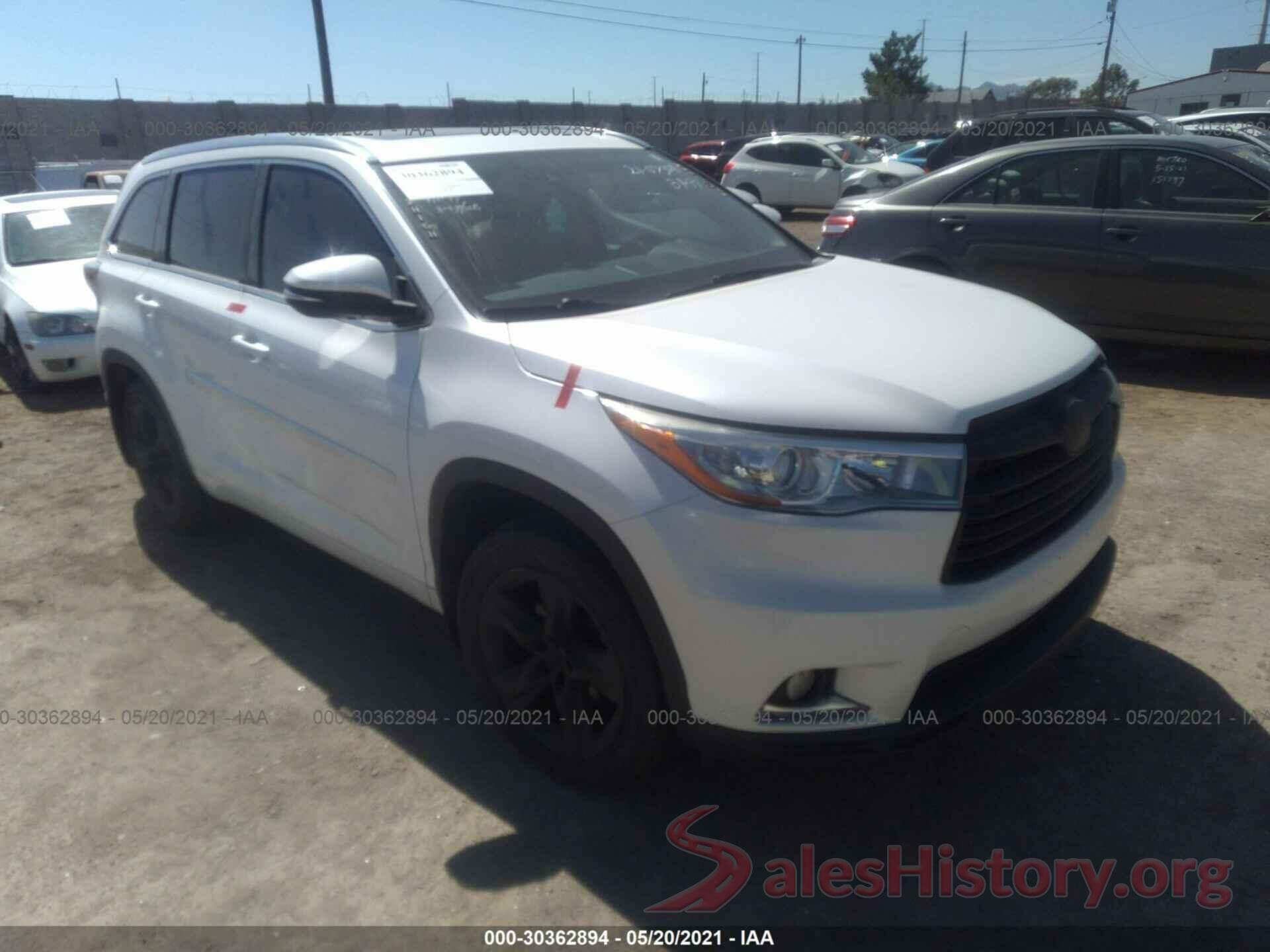 5TDDKRFH5GS294192 2016 TOYOTA HIGHLANDER