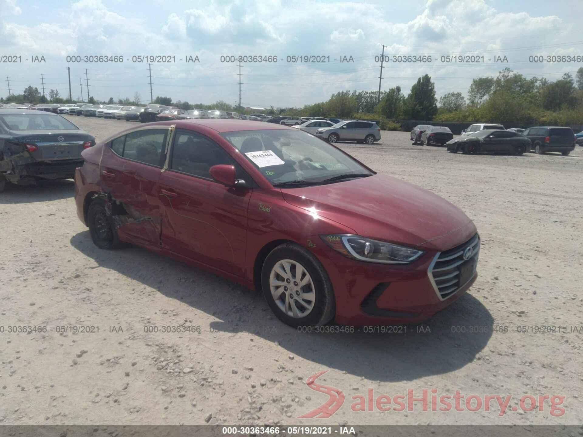 KMHD74LF8HU397588 2017 HYUNDAI ELANTRA