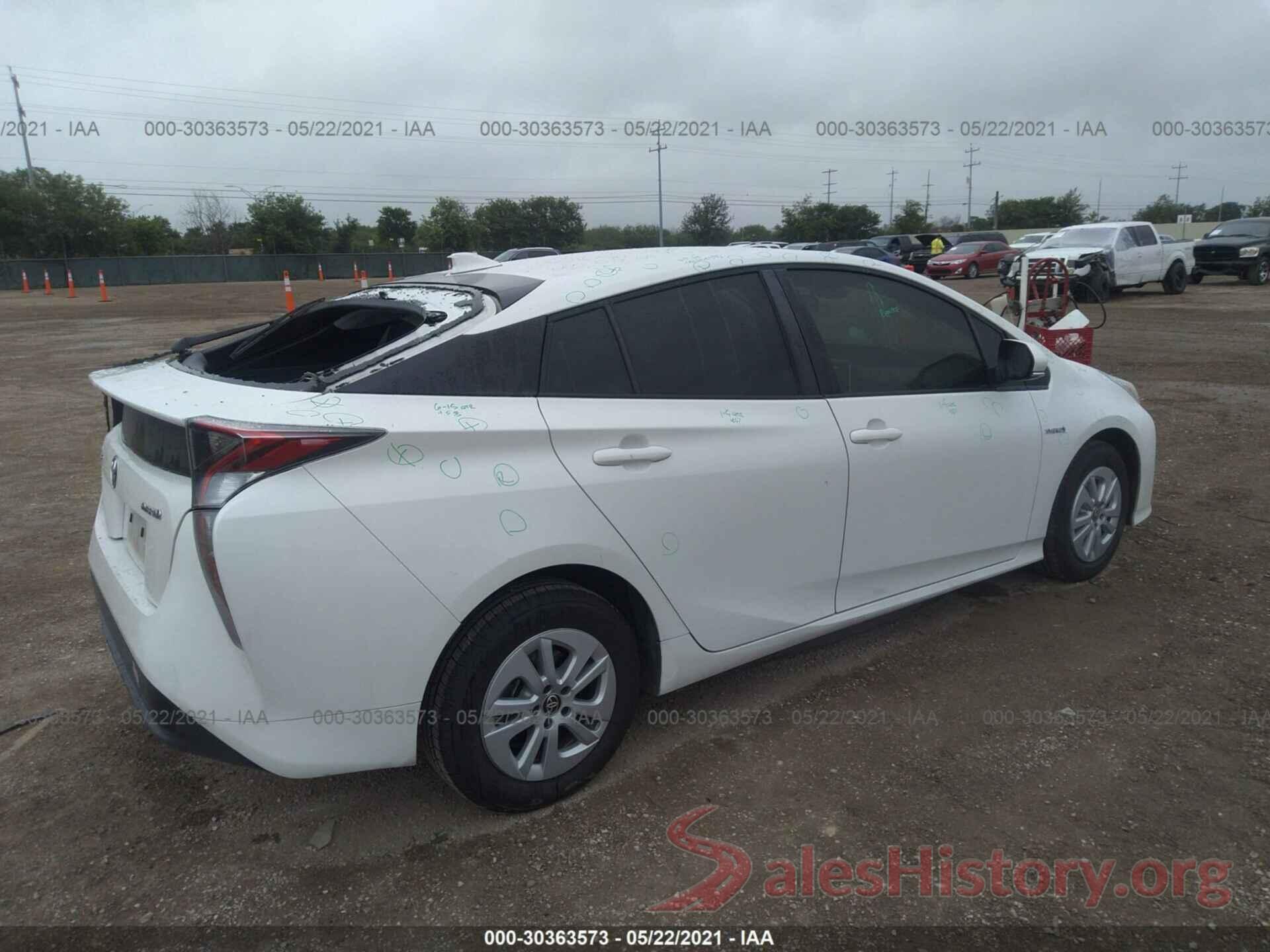 JTDKBRFU9H3032490 2017 TOYOTA PRIUS