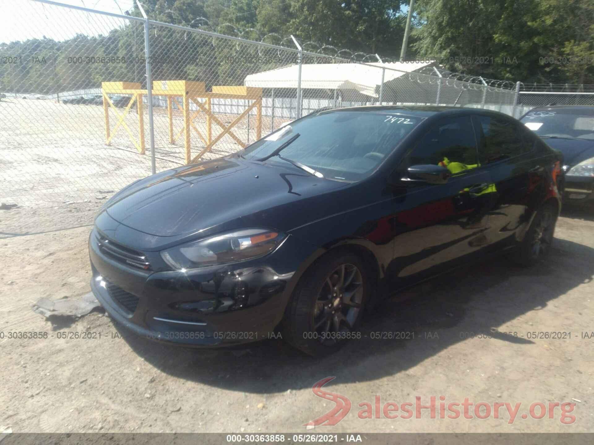 1C3CDFAA2GD607472 2016 DODGE DART