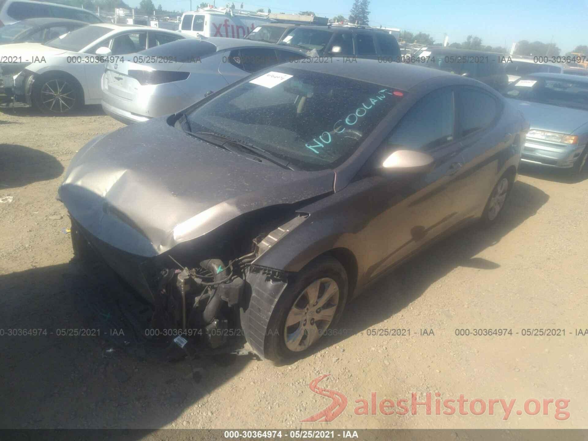 5NPDH4AE9GH699217 2016 HYUNDAI ELANTRA