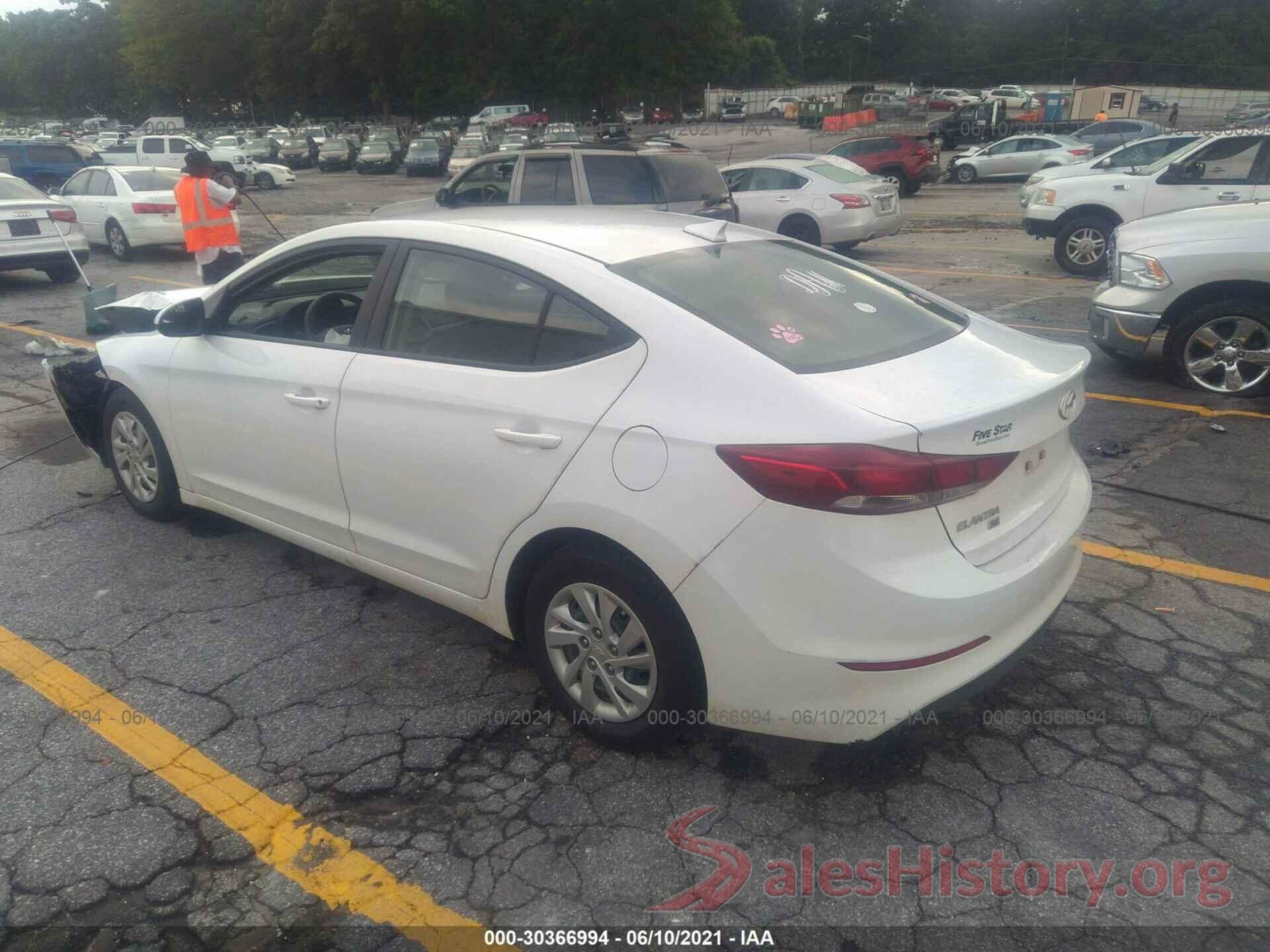 5NPD74LF8JH398406 2018 HYUNDAI ELANTRA