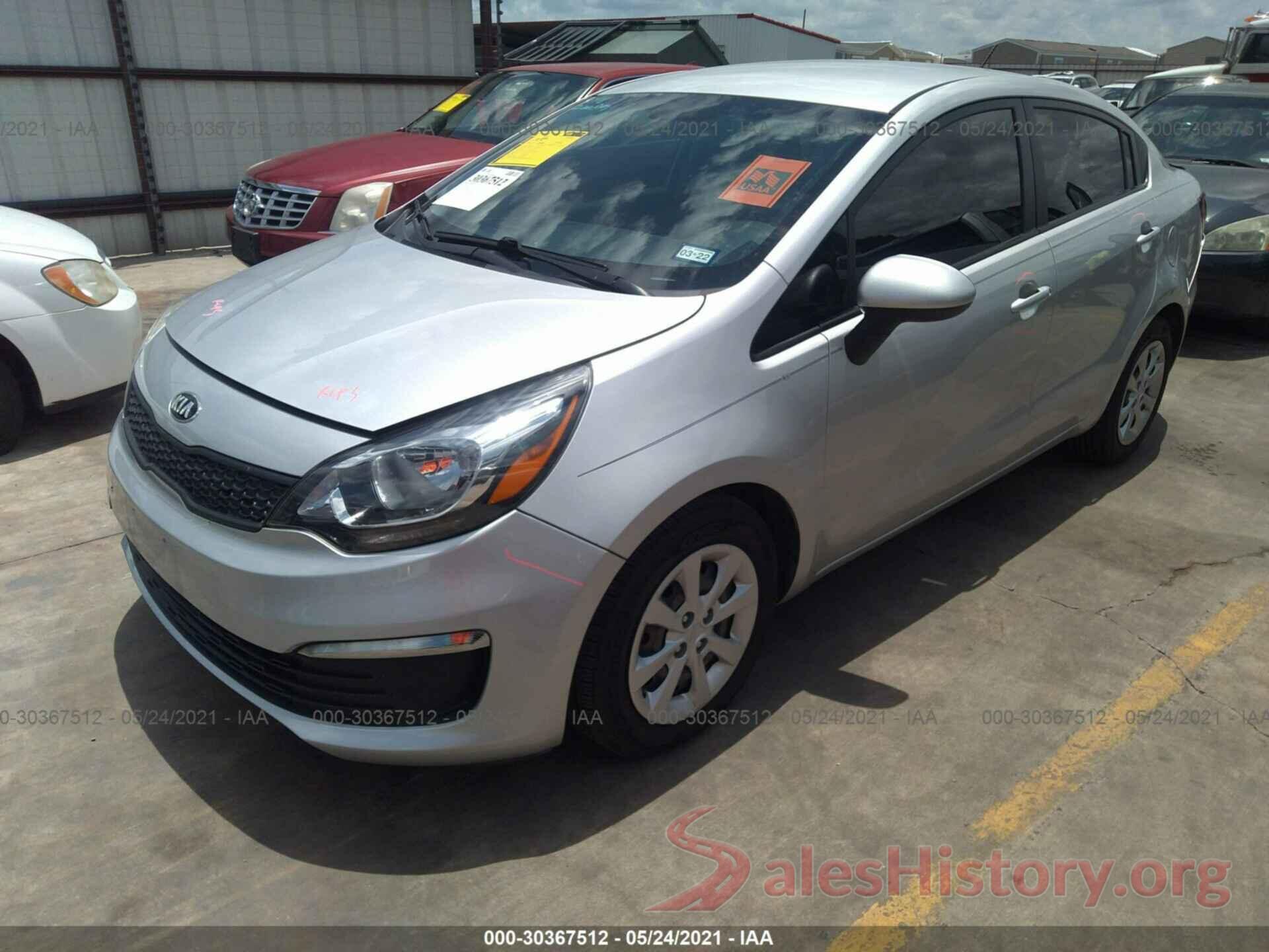 KNADM4A35G6539420 2016 KIA RIO