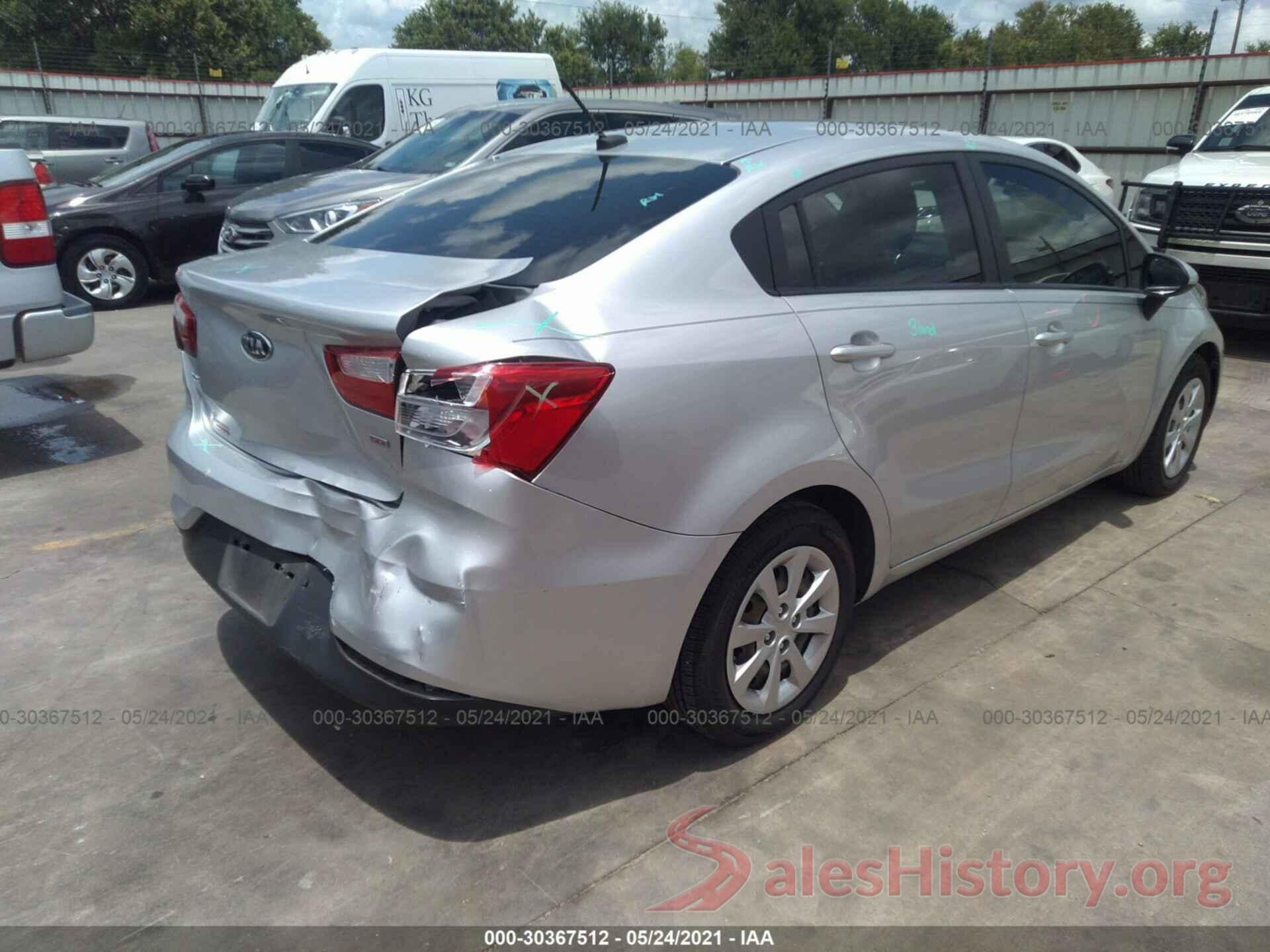 KNADM4A35G6539420 2016 KIA RIO