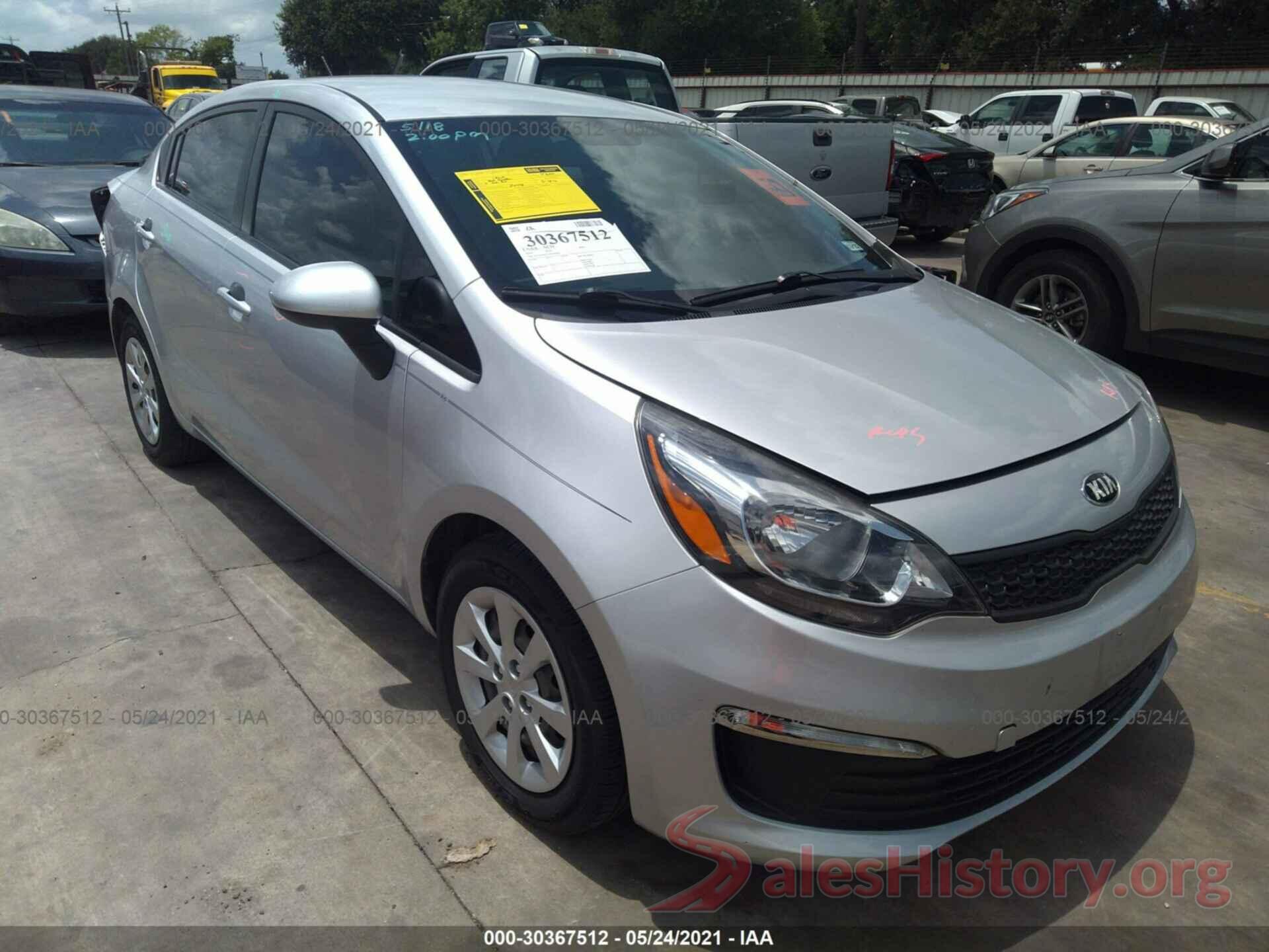 KNADM4A35G6539420 2016 KIA RIO