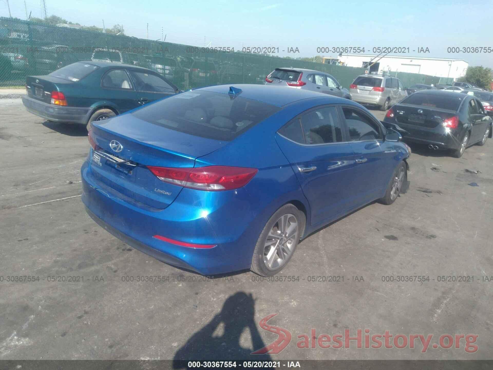 5NPD84LF1HH154233 2017 HYUNDAI ELANTRA