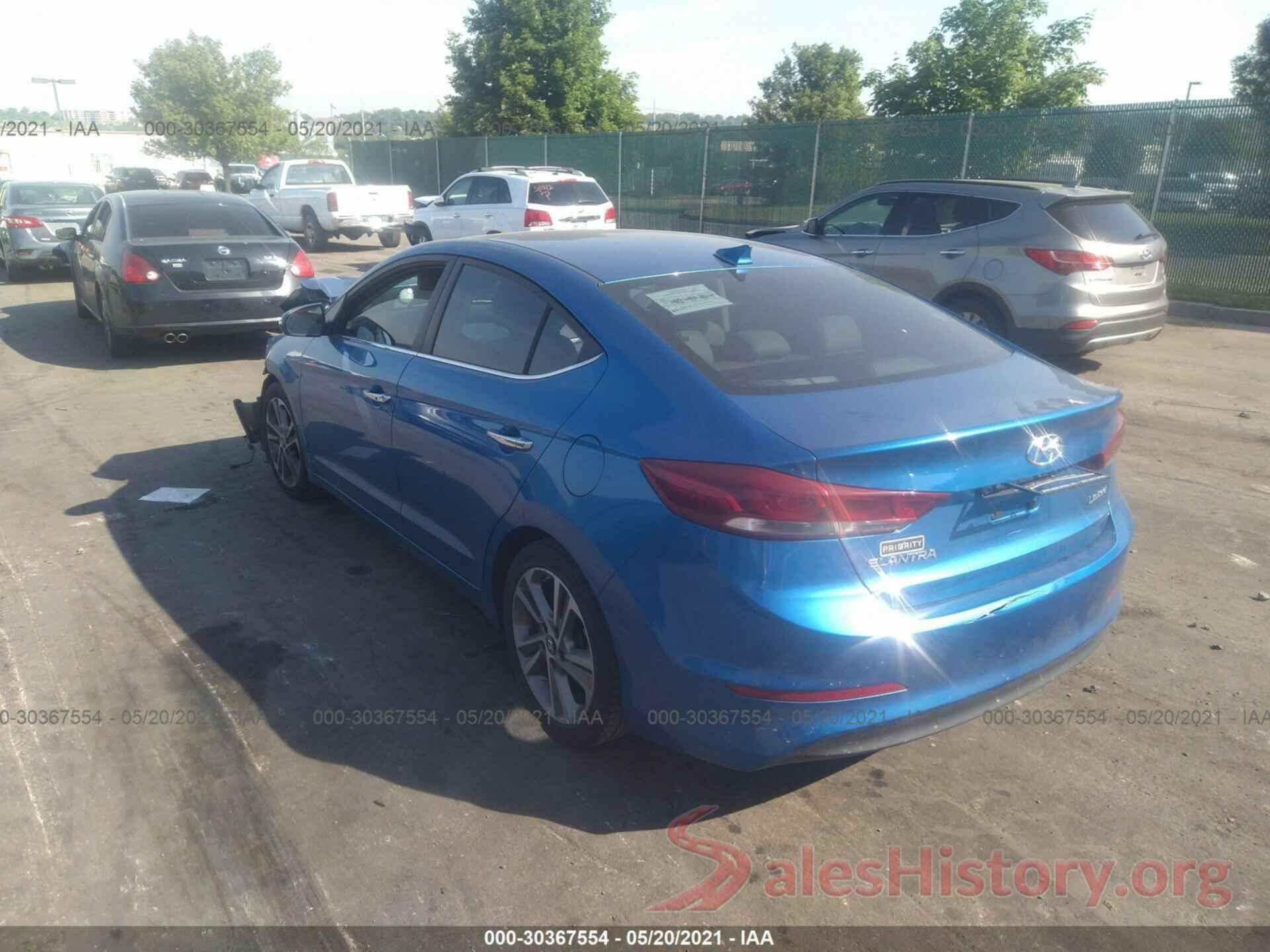 5NPD84LF1HH154233 2017 HYUNDAI ELANTRA