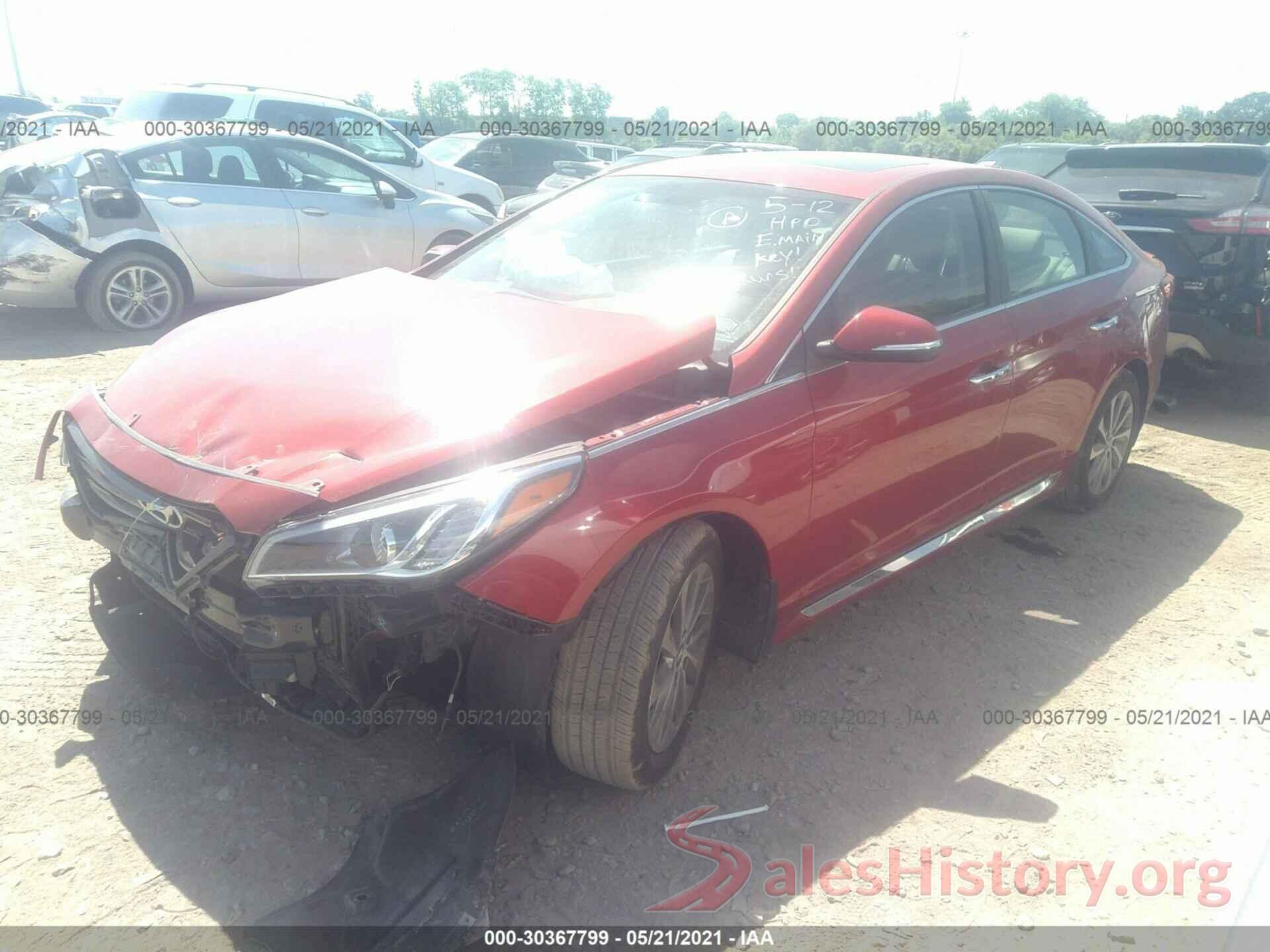 5NPE34AF8HH490807 2017 HYUNDAI SONATA