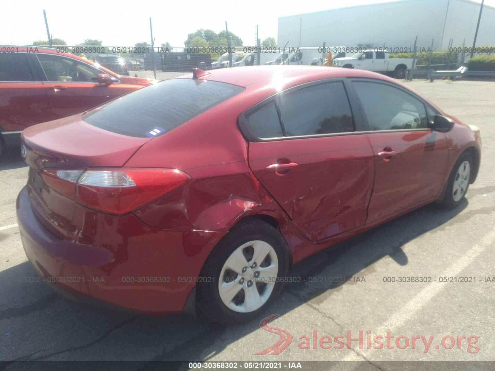 KNAFK4A61G5442455 2016 KIA FORTE