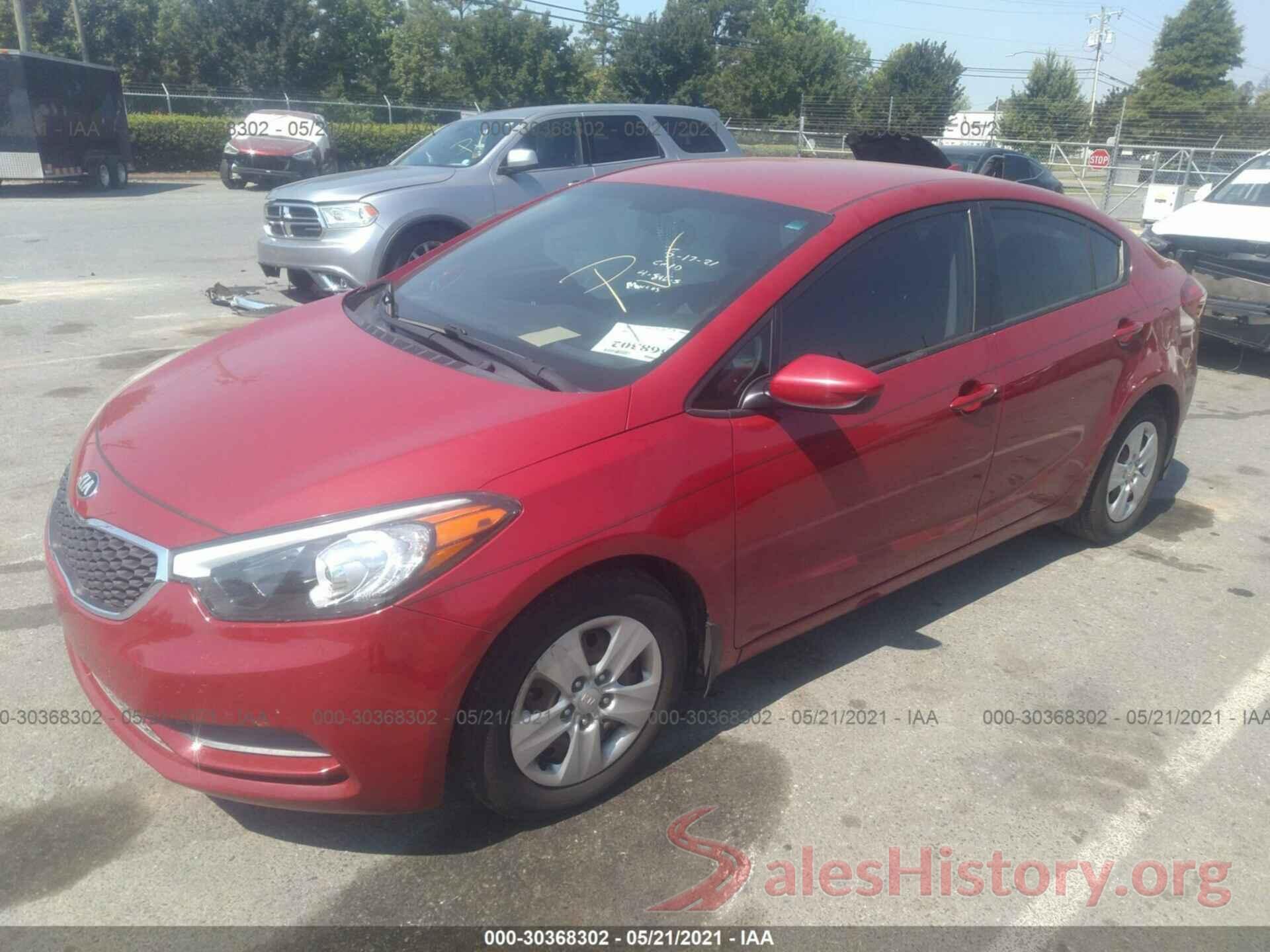 KNAFK4A61G5442455 2016 KIA FORTE