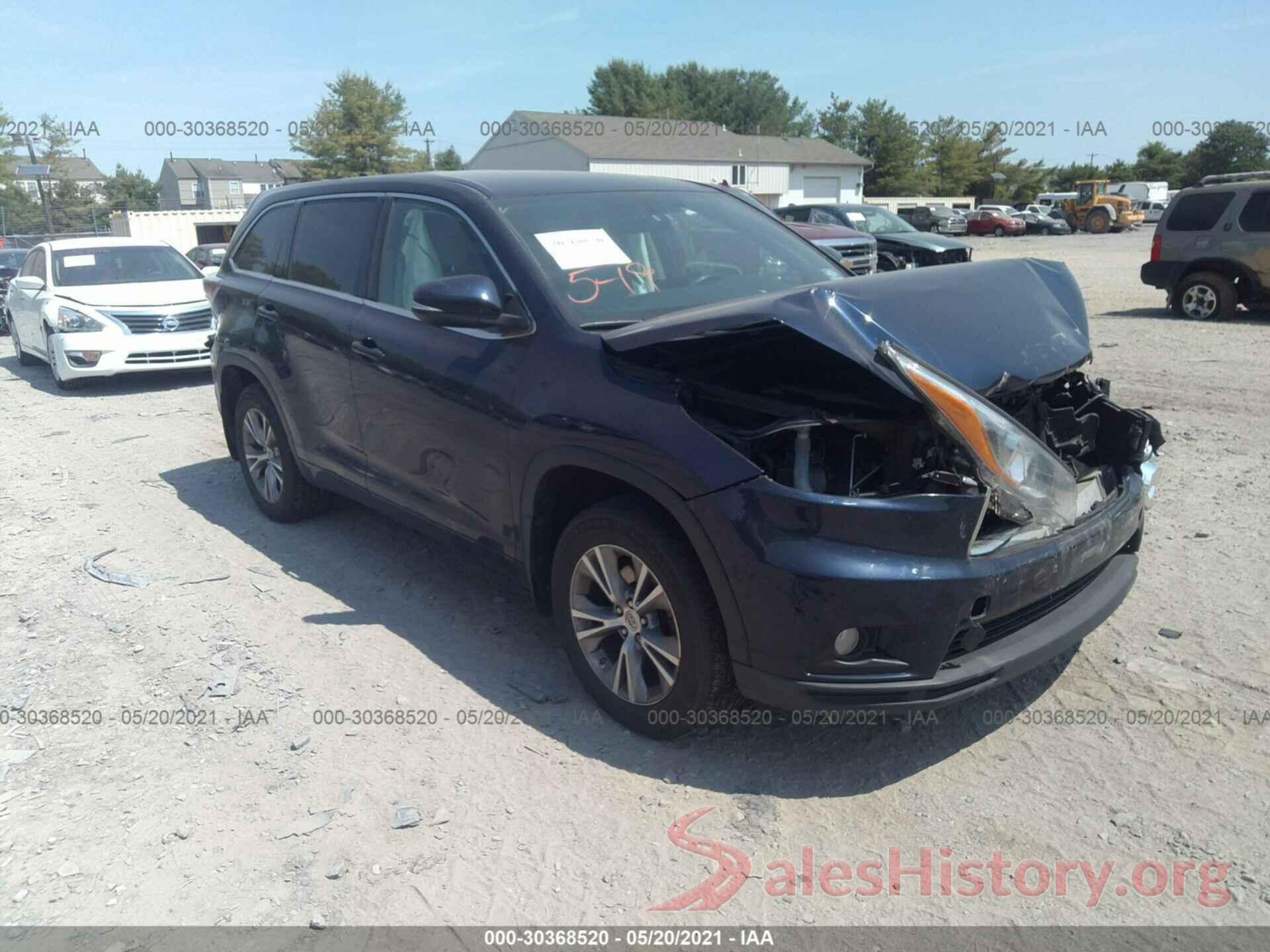 5TDBKRFH9FS080070 2015 TOYOTA HIGHLANDER